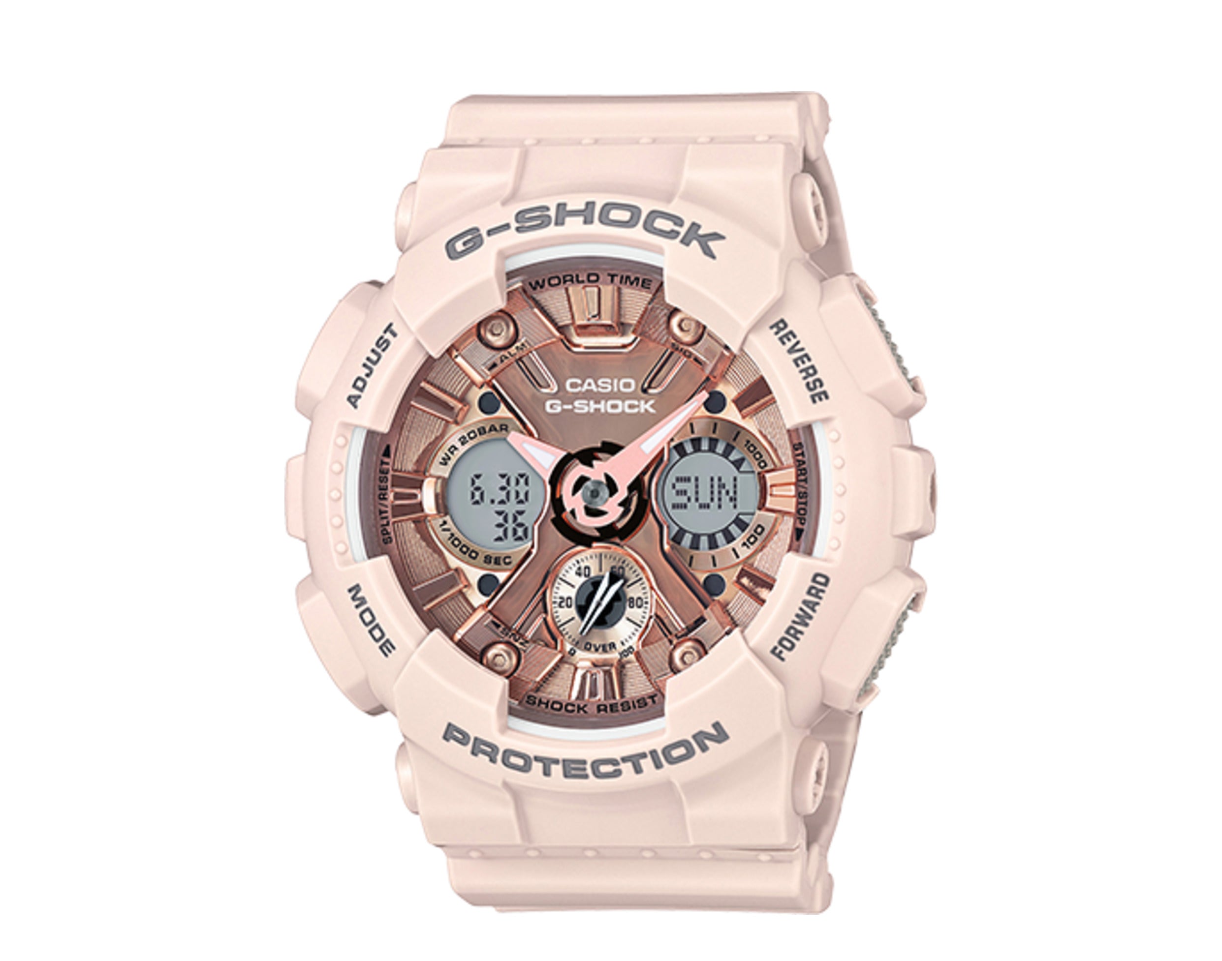 Casio G-Shock GMAS120MF S Series Metalic Face Analog Digital Resin Women's Watch