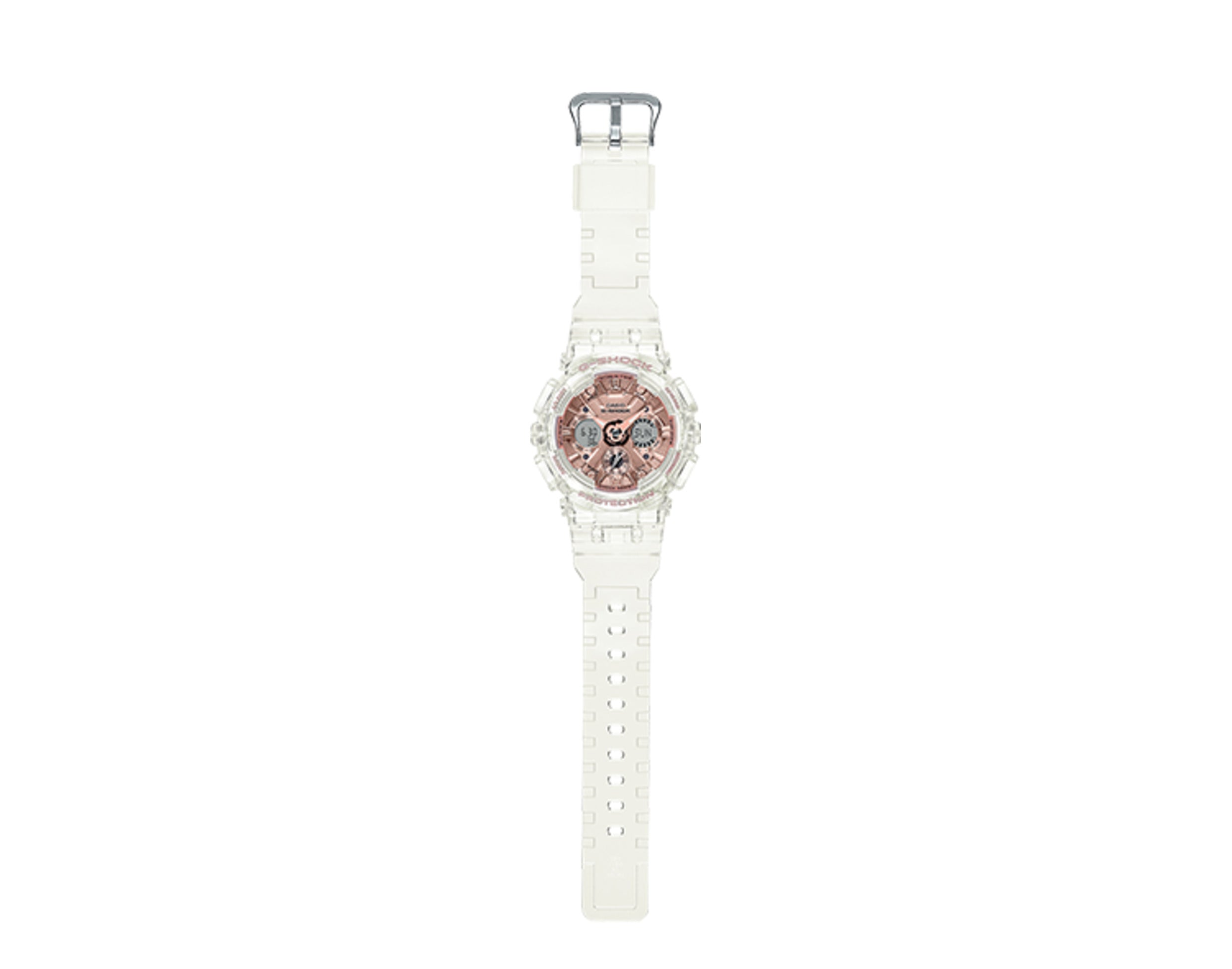 Casio G-Shock GMAS120 S Series Metallic Face Analog Digital Skeleton Resin Women's Watch