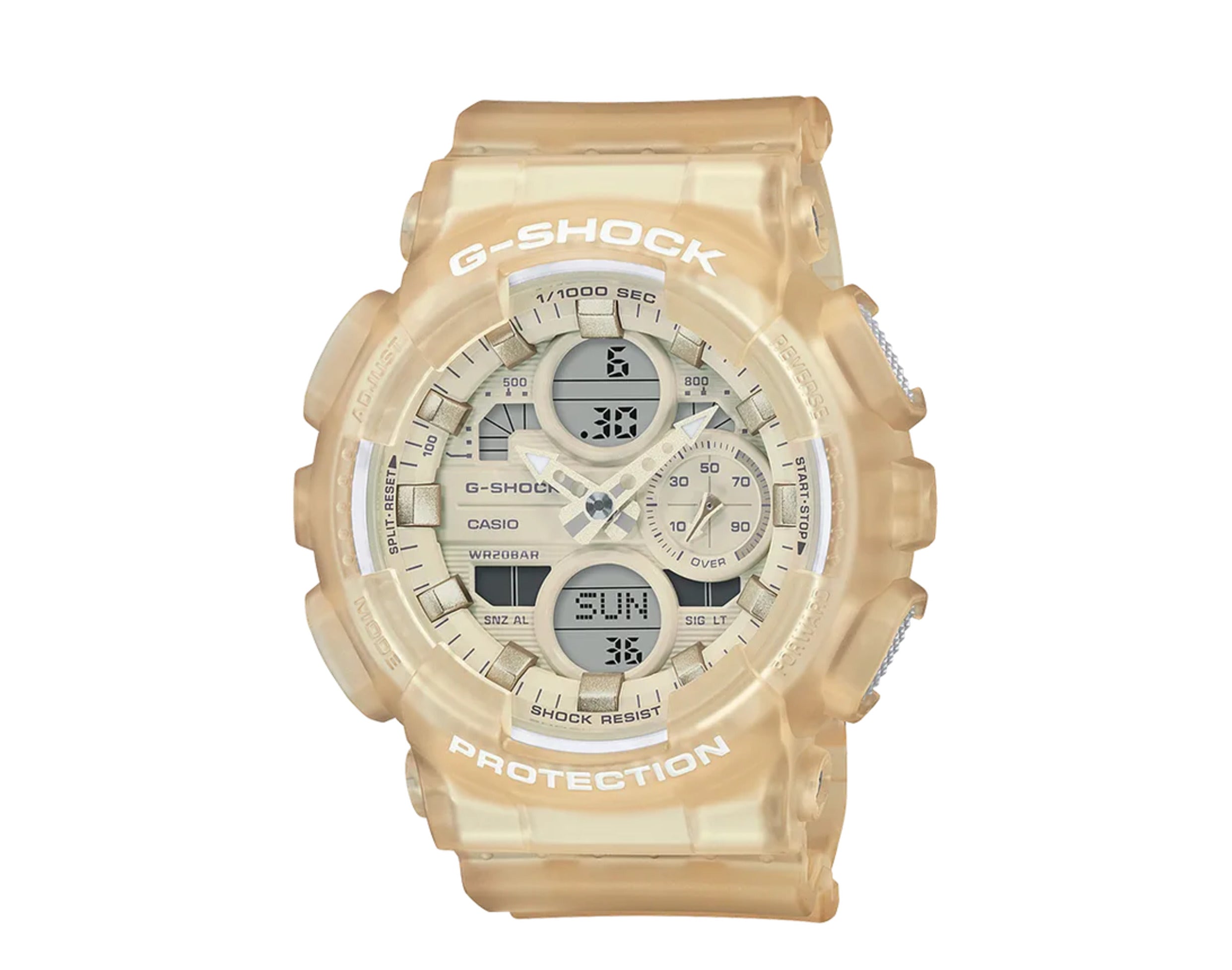 Casio G-Shock GMAS140 S Series Nude Collection Analog-Digital Resin Women's Watch