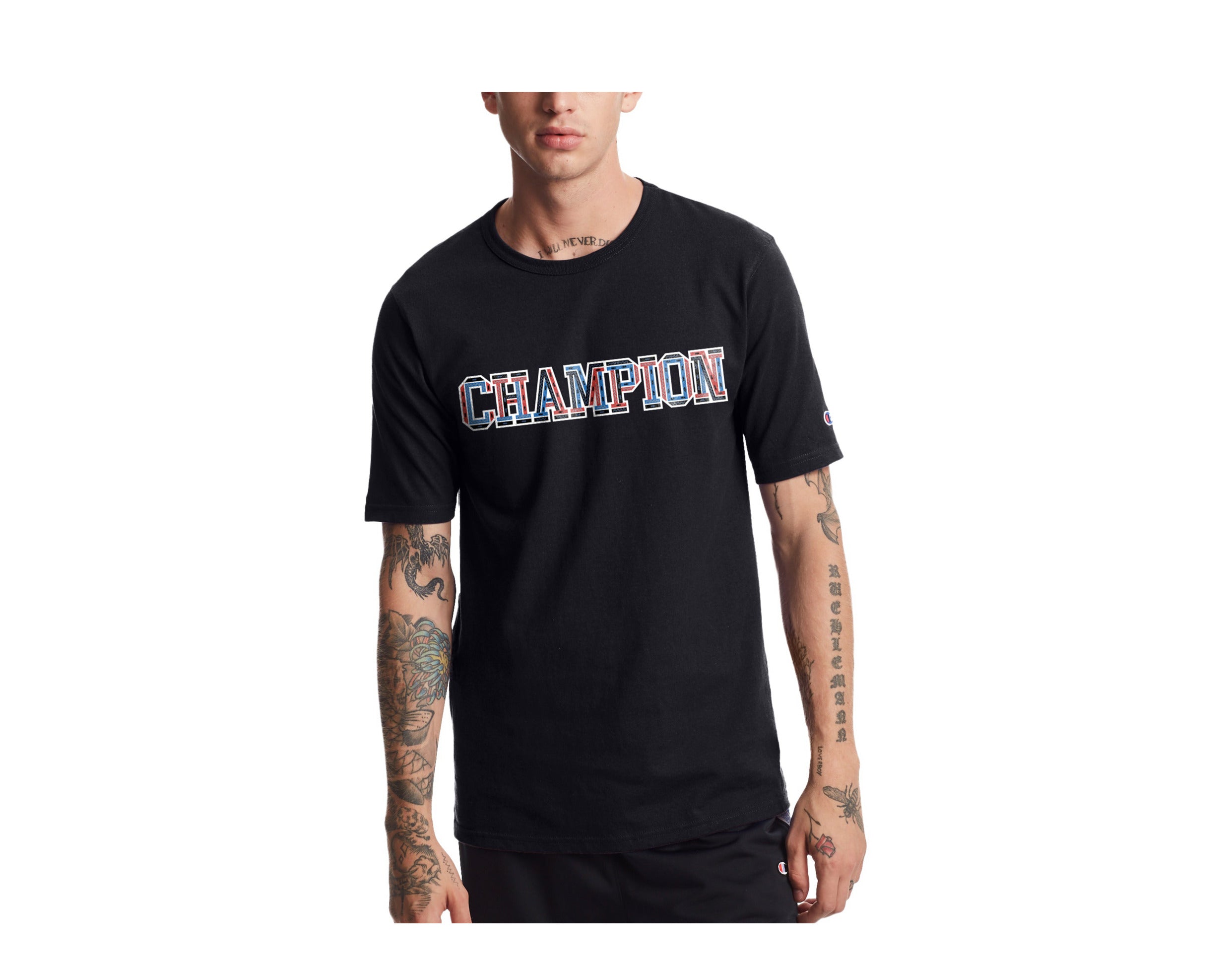 Champion C-Life Heritage 3-D Logo Short Sleeve Men's Tee Shirt