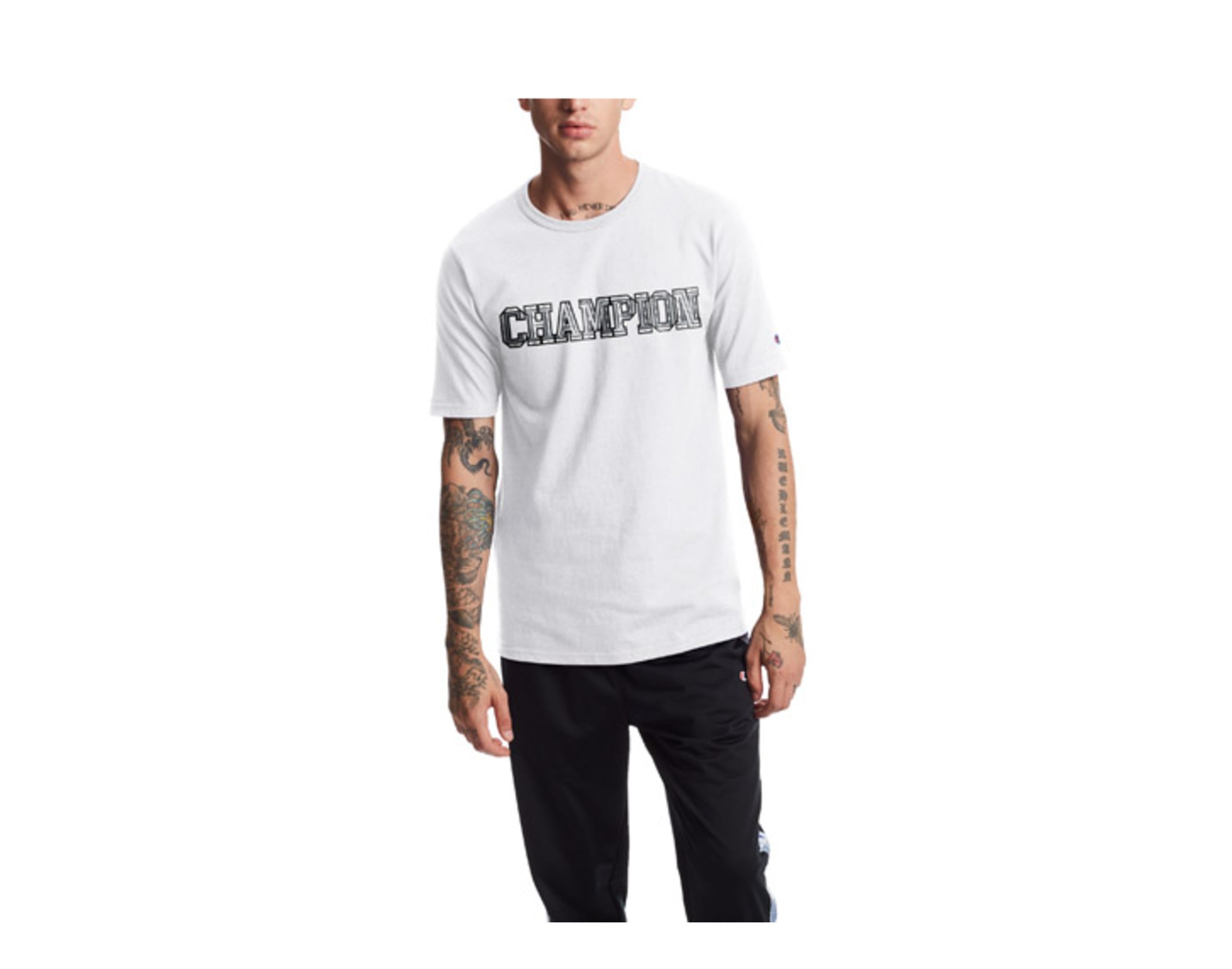 Champion C-Life Heritage 3-D Logo Short Sleeve Men's Tee Shirt