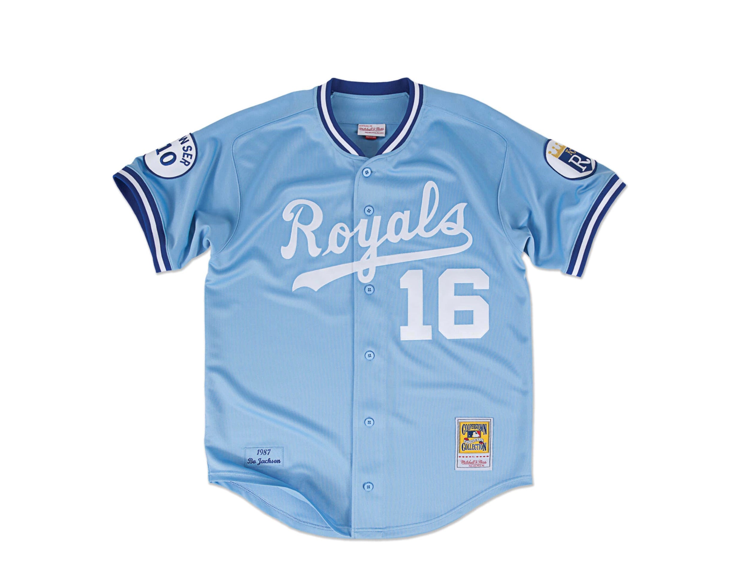 Mitchell & Ness Authentic Kansas City Royals Road 1987 Bo Jackson Jersey