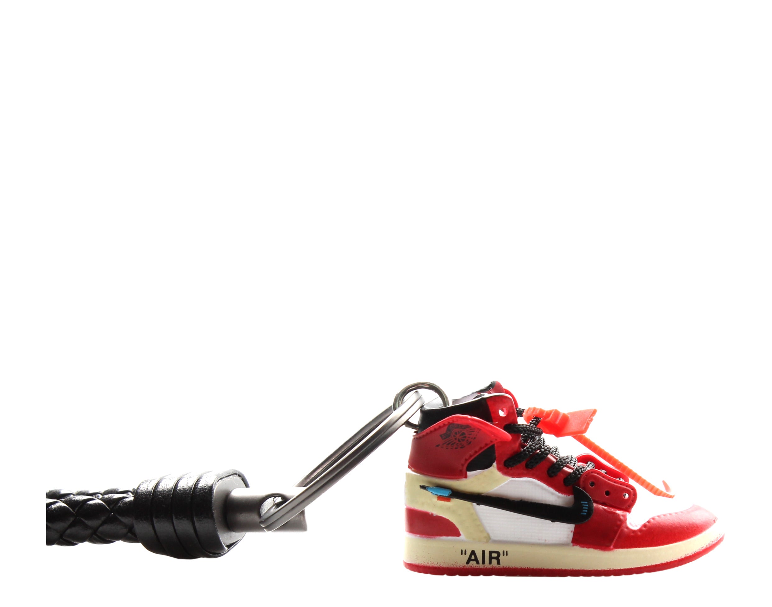 KM 3D AJ1 Off-White Chicago Inspired Sneaker Keychain