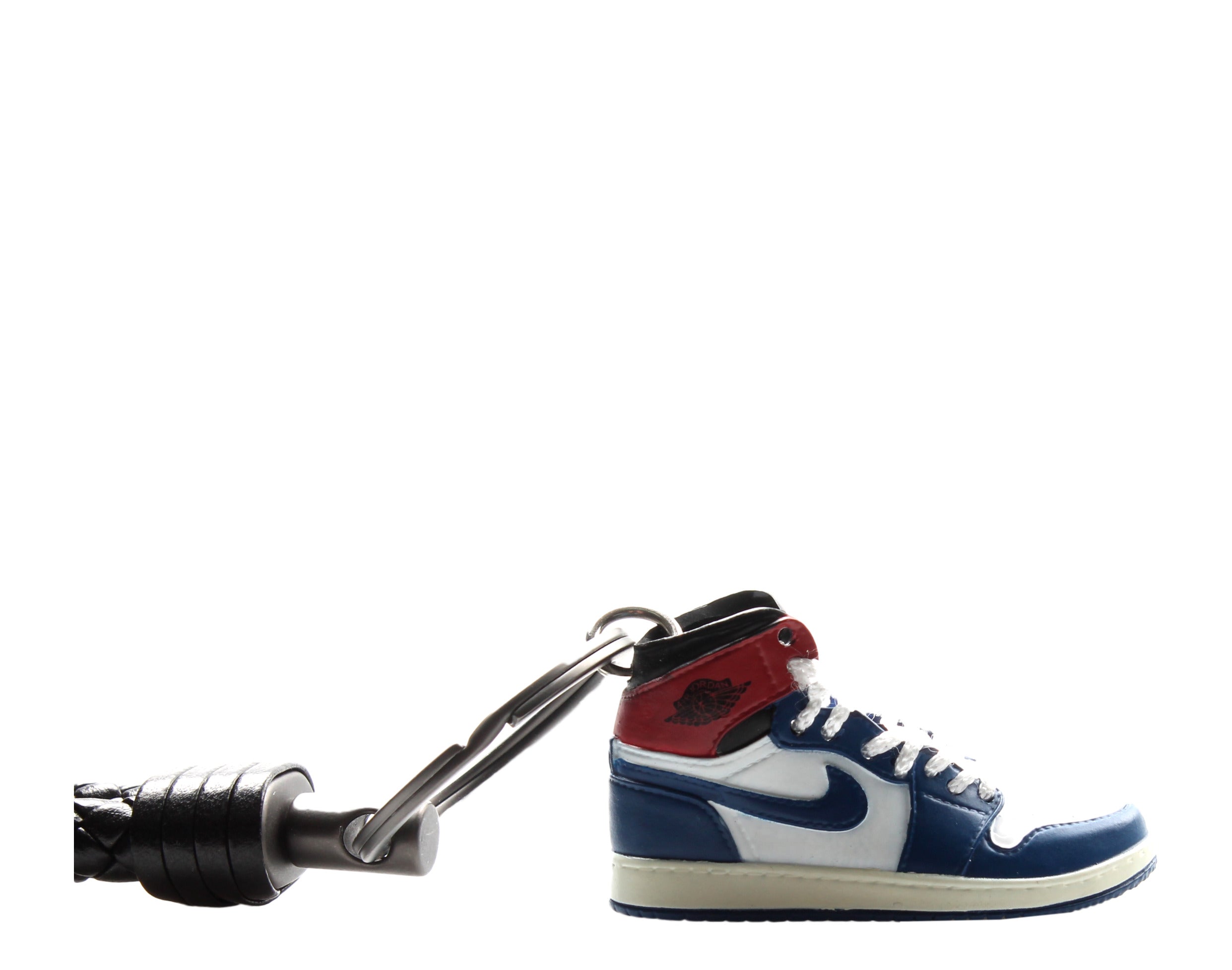 KM 3D AJ1 Union Los Angels Blue Toe Inspired Sneaker Keychain