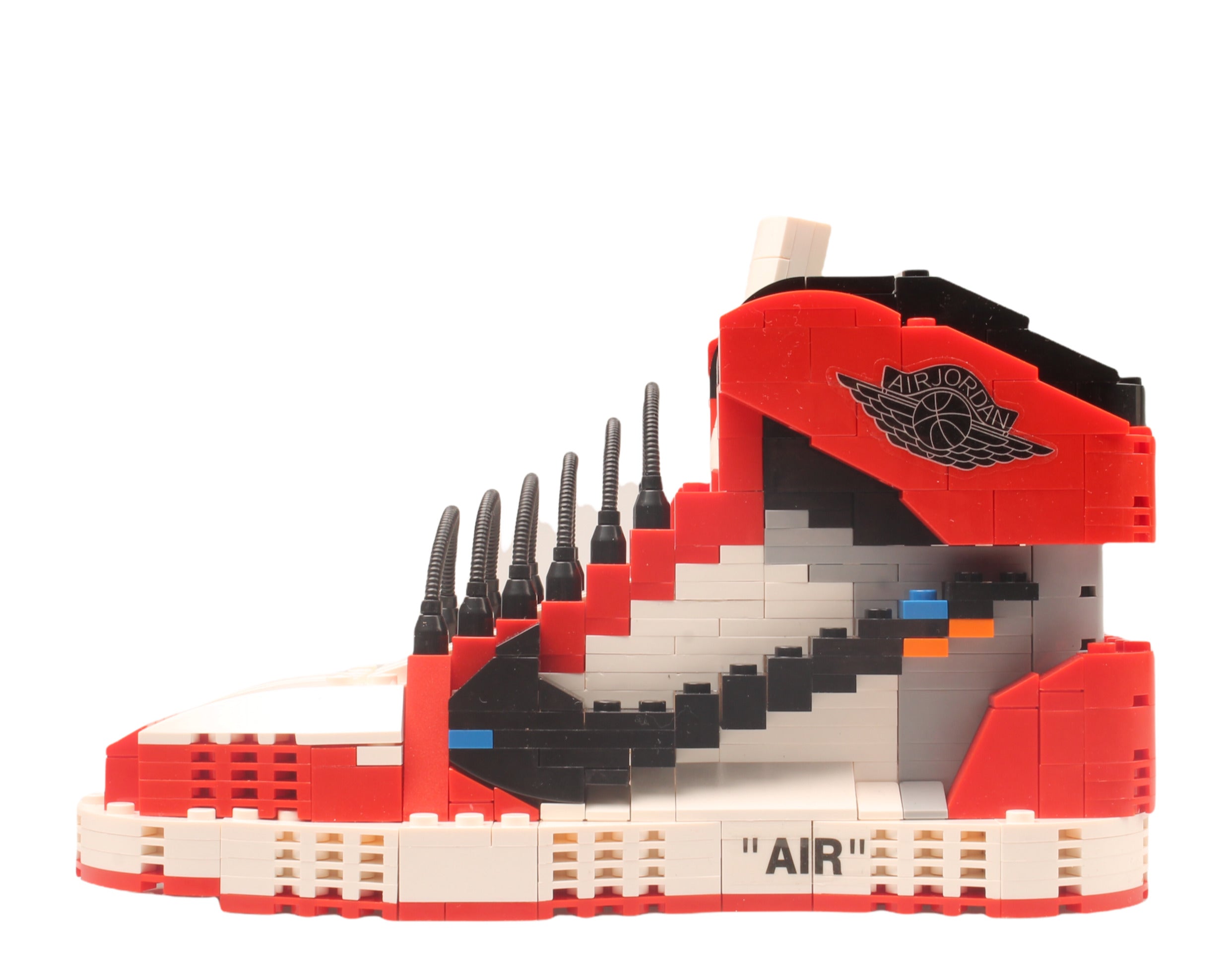 KM 3D AJ1 OFF-White Chicago SneakerLego Set - Unassembled