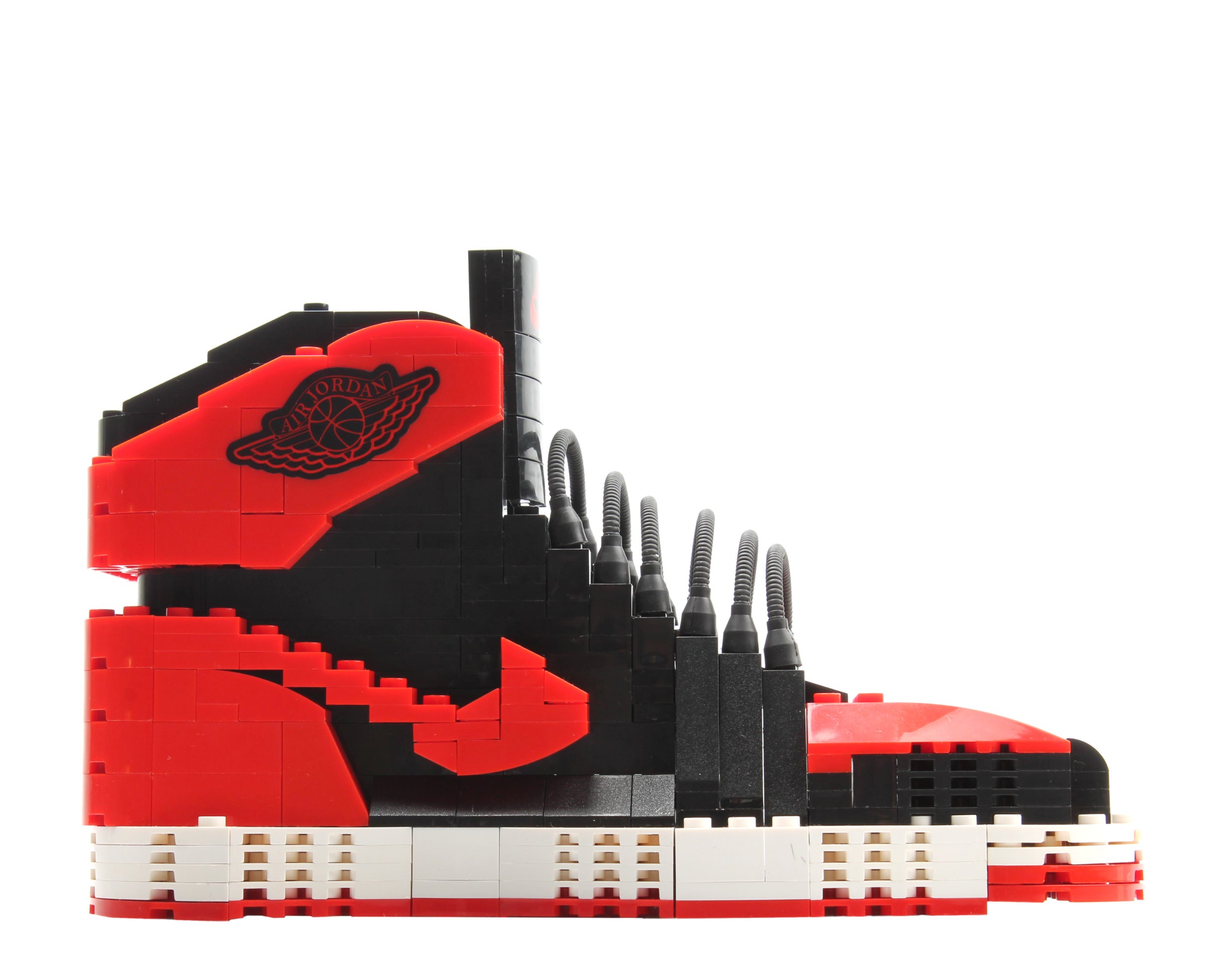 KM 3D AJ1 Bred/Banned SneakerLego Set - Unassembled