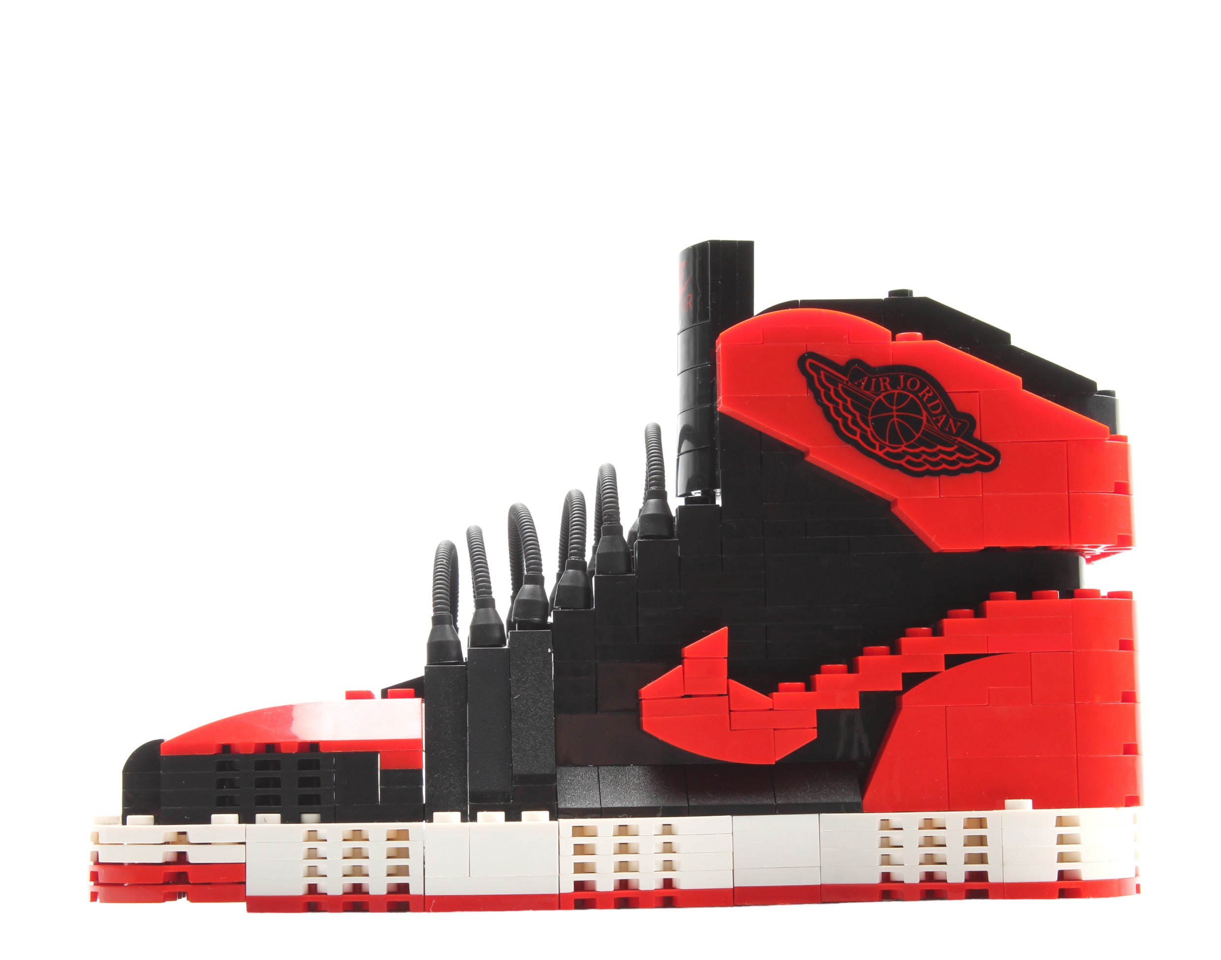 KM 3D AJ1 Bred/Banned SneakerLego Set - Unassembled