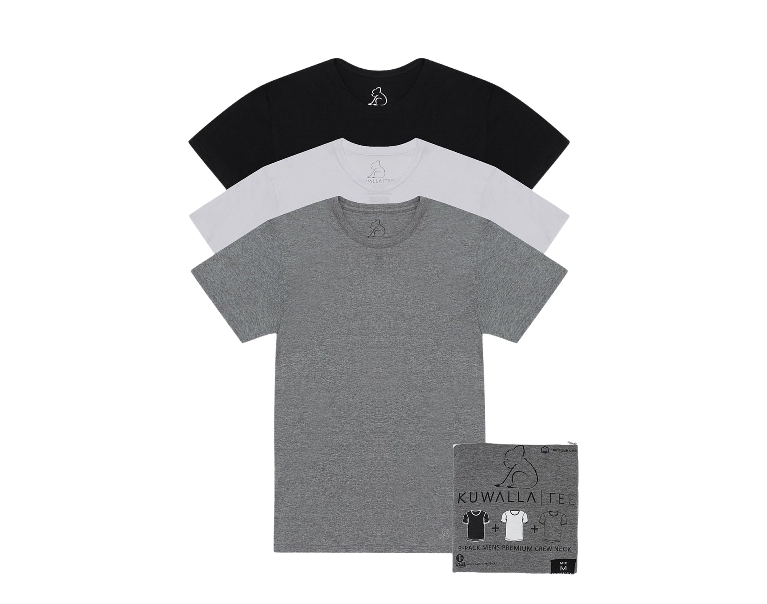 Kuwalla Tee Crew Neck Men's T-Shirt 3-Pack