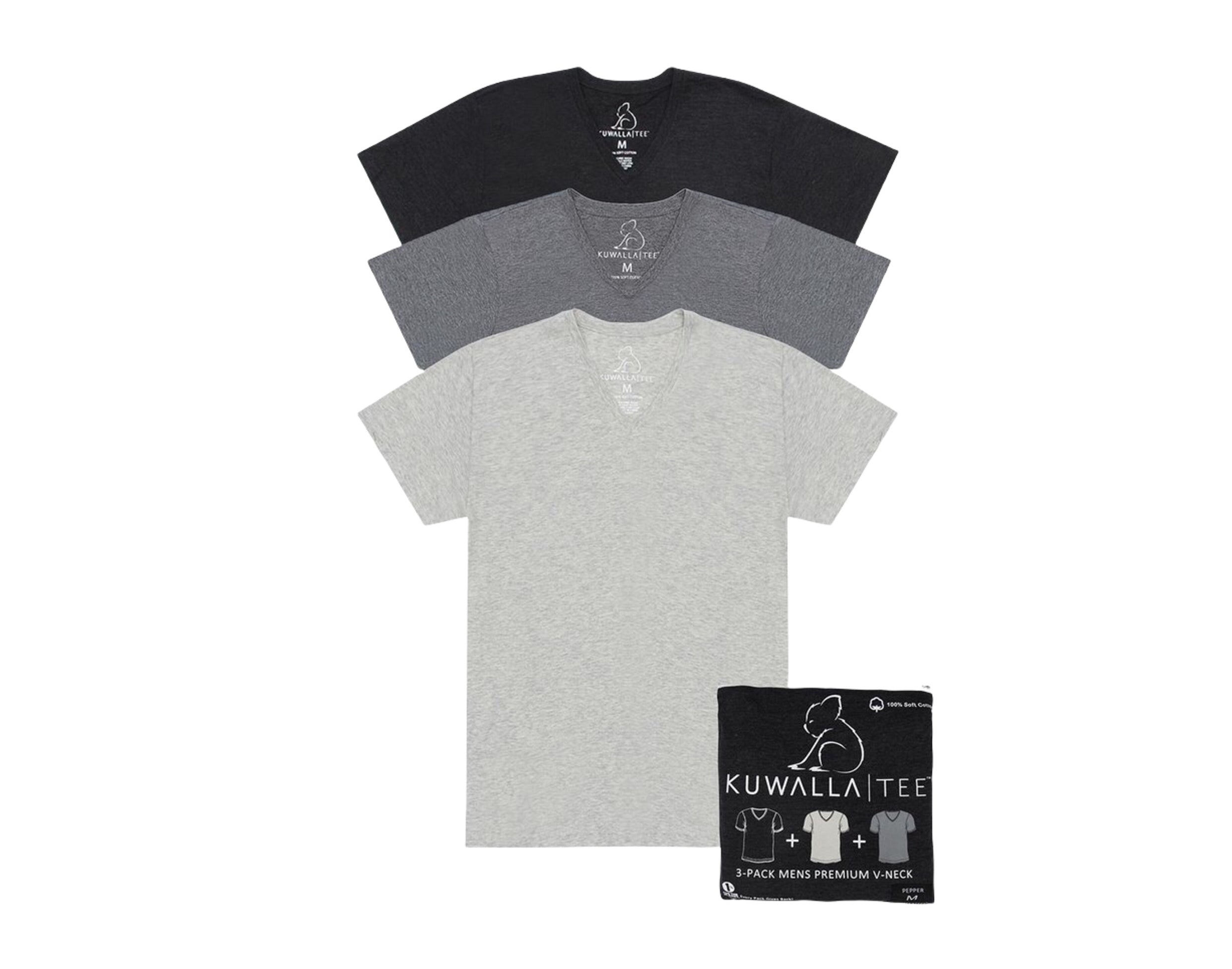 Kuwalla Tee Crew V-Neck Men's T-Shirt 3-Pack