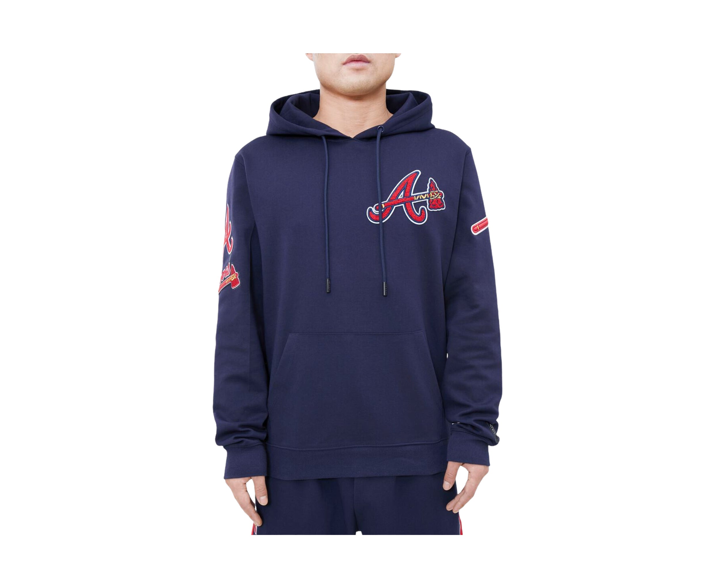 Pro Standard MLB Atlanta Braves Logo Blended P/O Men's Hoodie