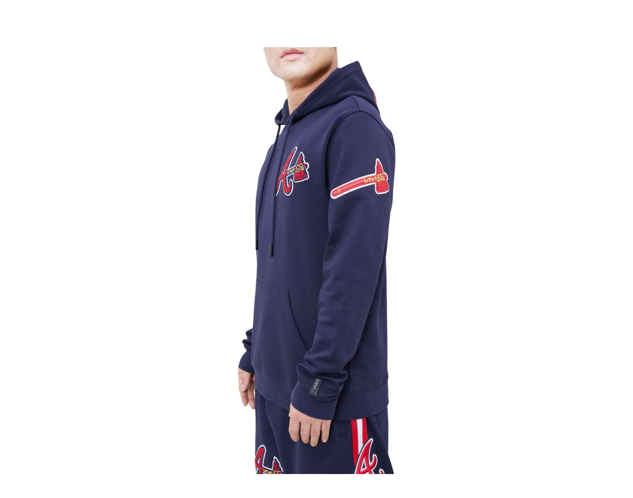 Pro Standard MLB Atlanta Braves Logo Blended P/O Men's Hoodie