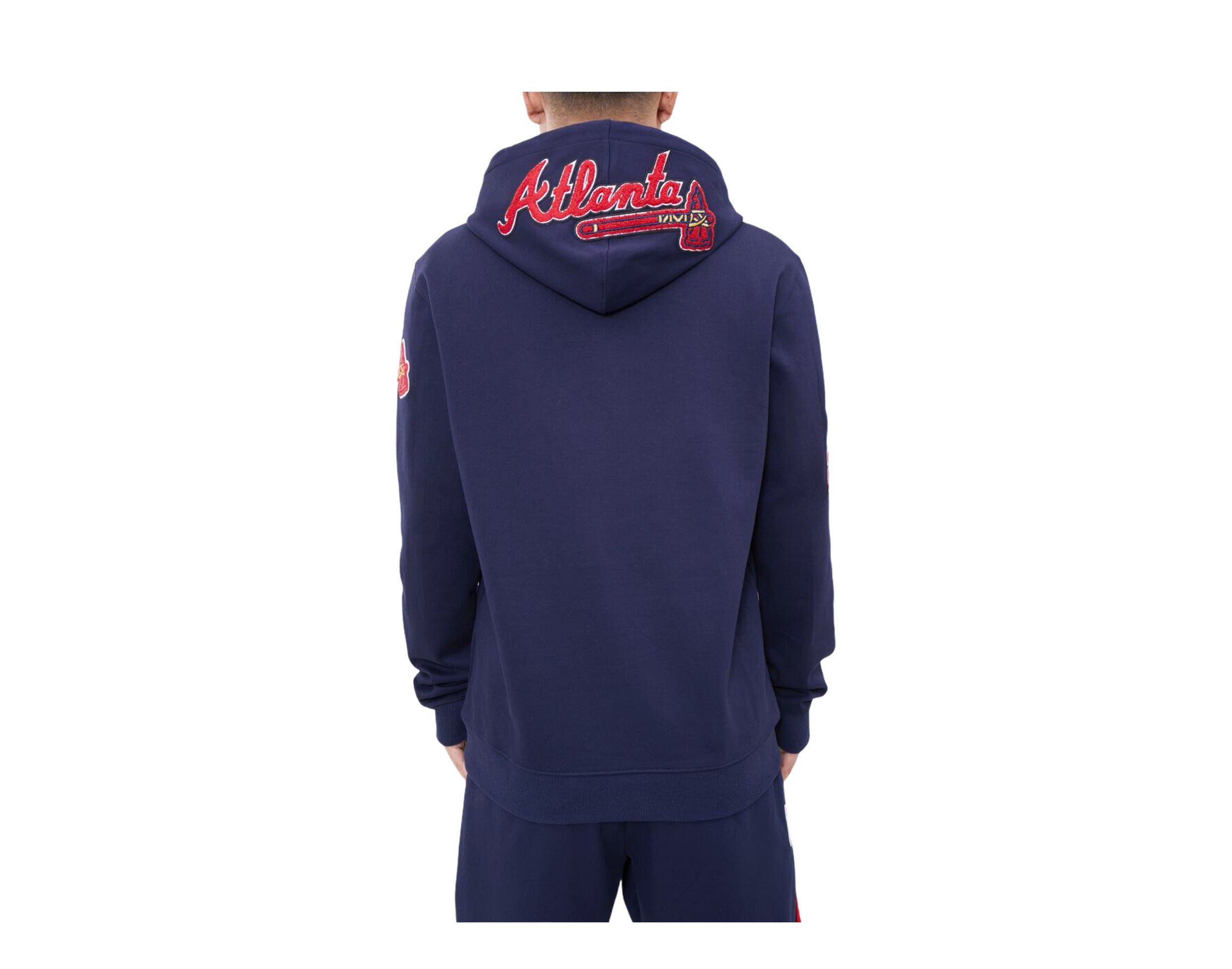 Pro Standard MLB Atlanta Braves Logo Blended P/O Men's Hoodie