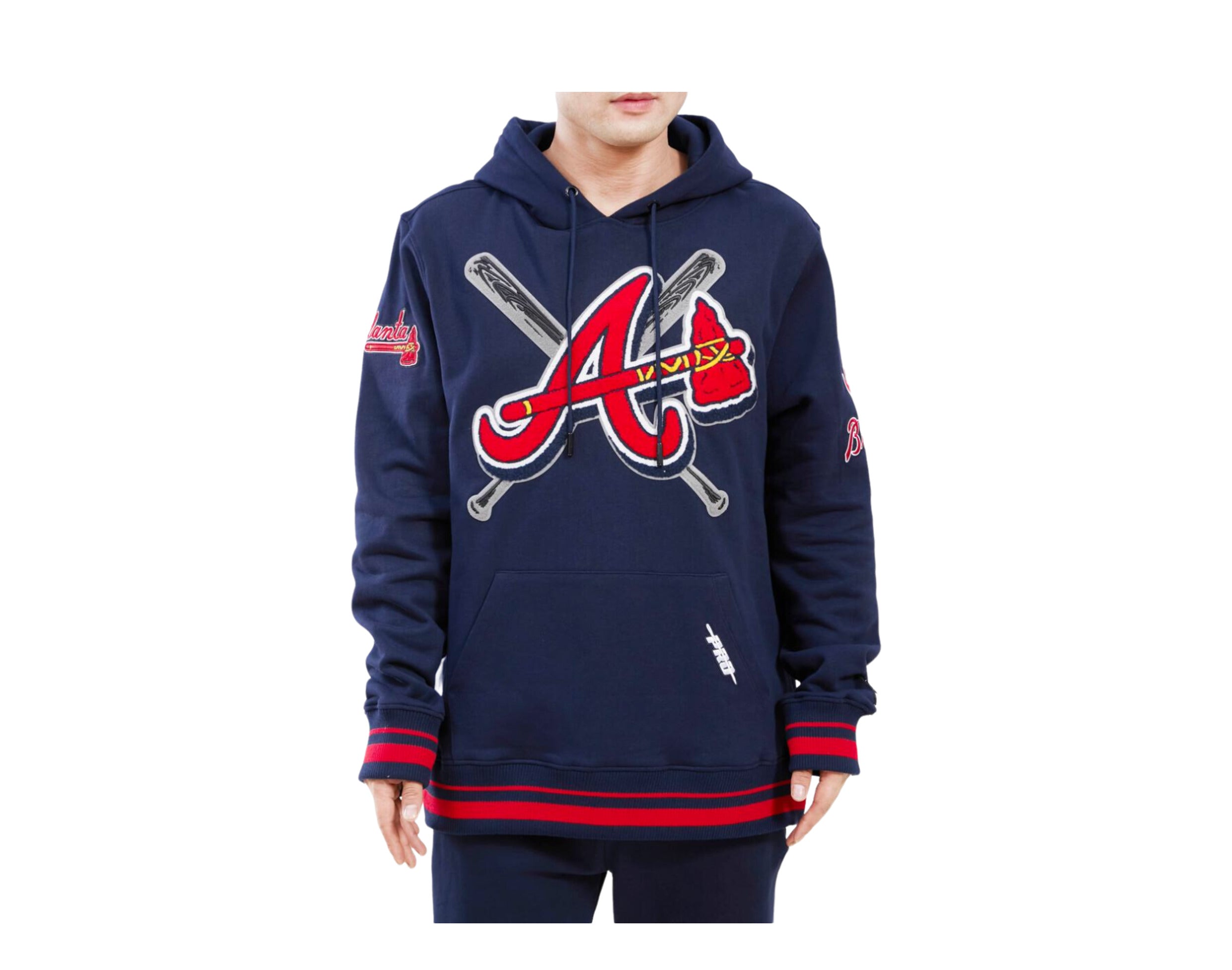 Pro Standard MLB Atlanta Braves Mash Up Logo P/O Men's Hoodie