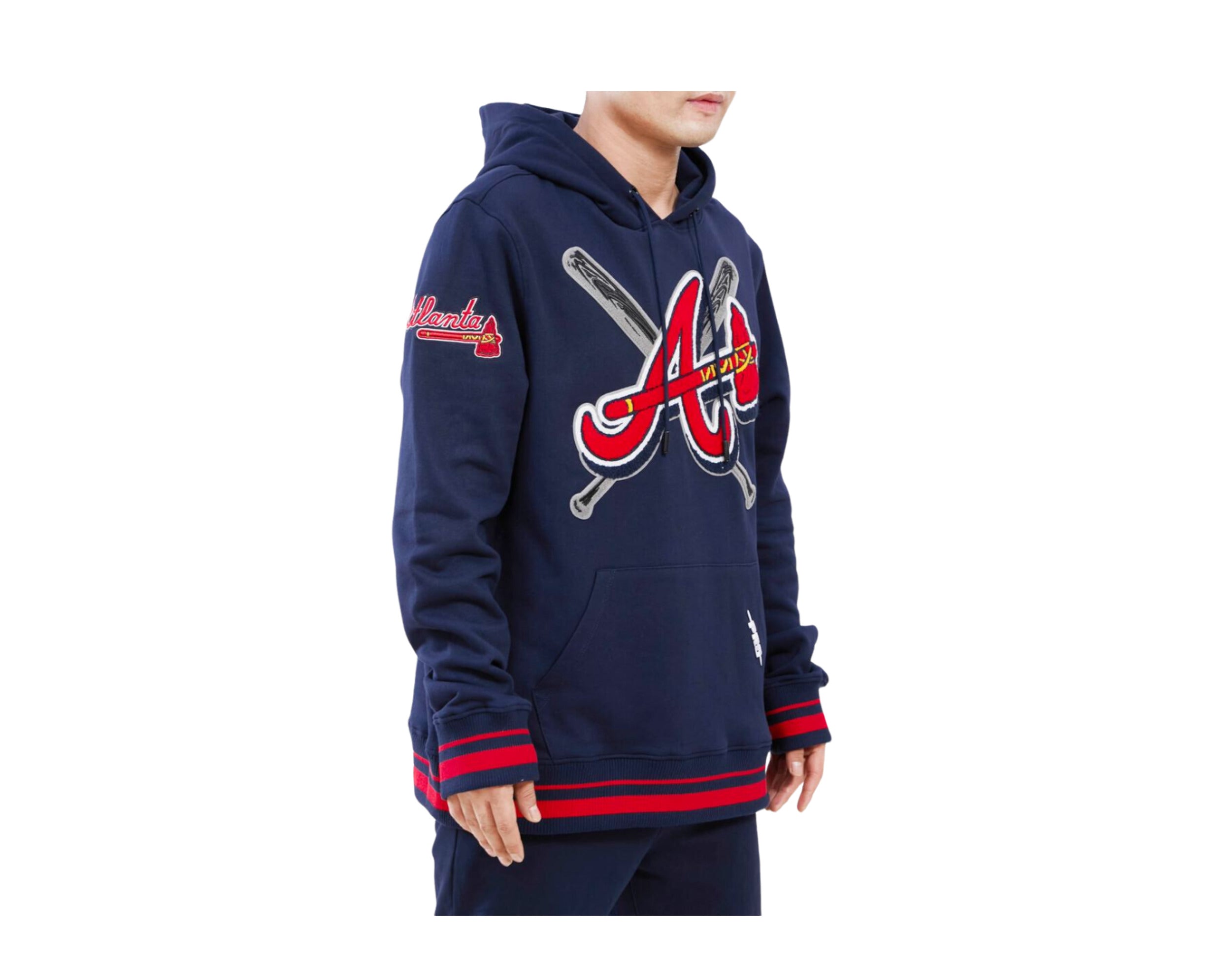 Pro Standard MLB Atlanta Braves Mash Up Logo P/O Men's Hoodie