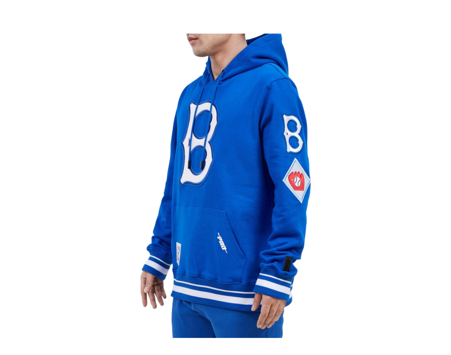 Red MLB Brooklyn Dodgers sports jumper, sweater men's branded