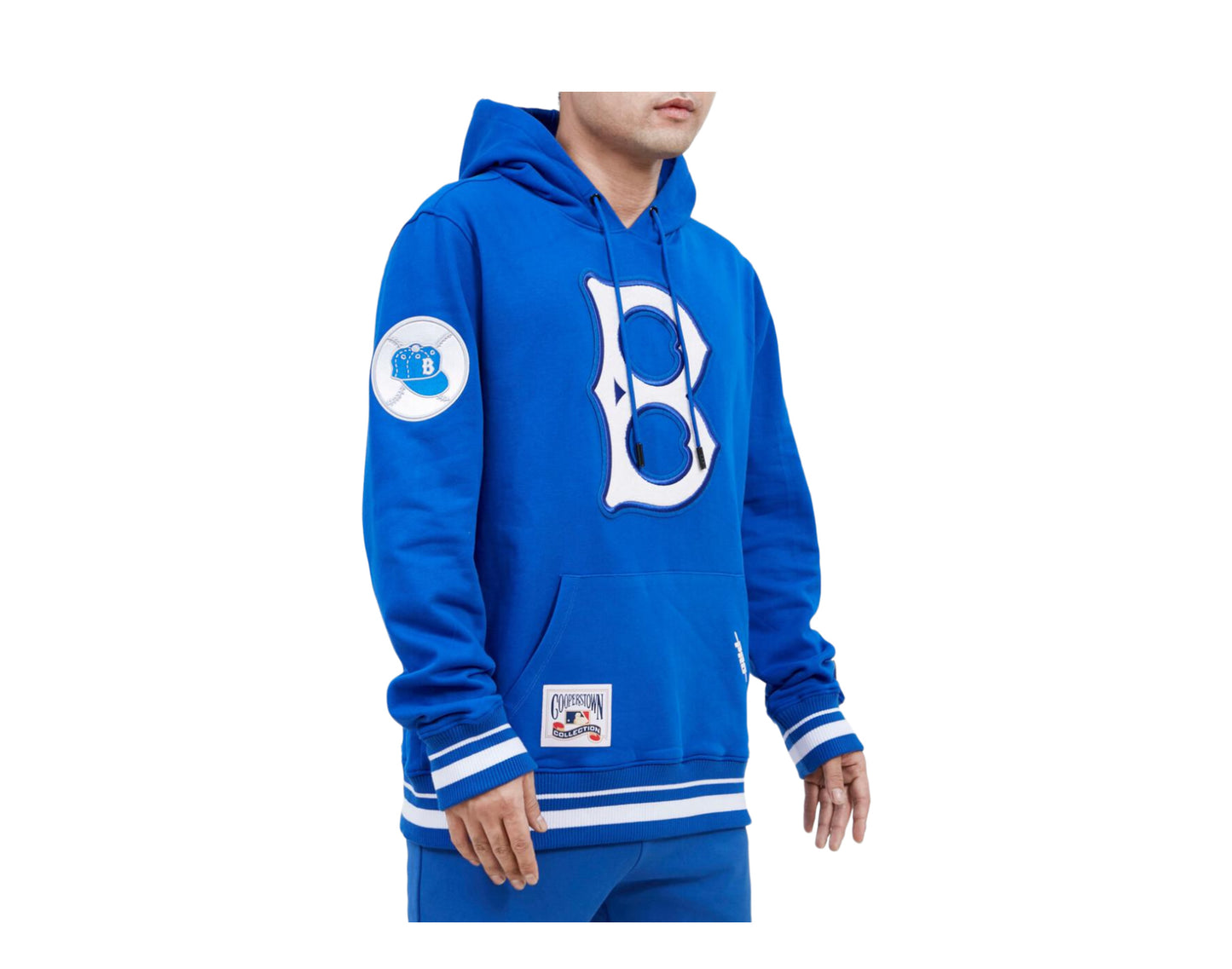 Red MLB Brooklyn Dodgers sports jumper, sweater men's branded