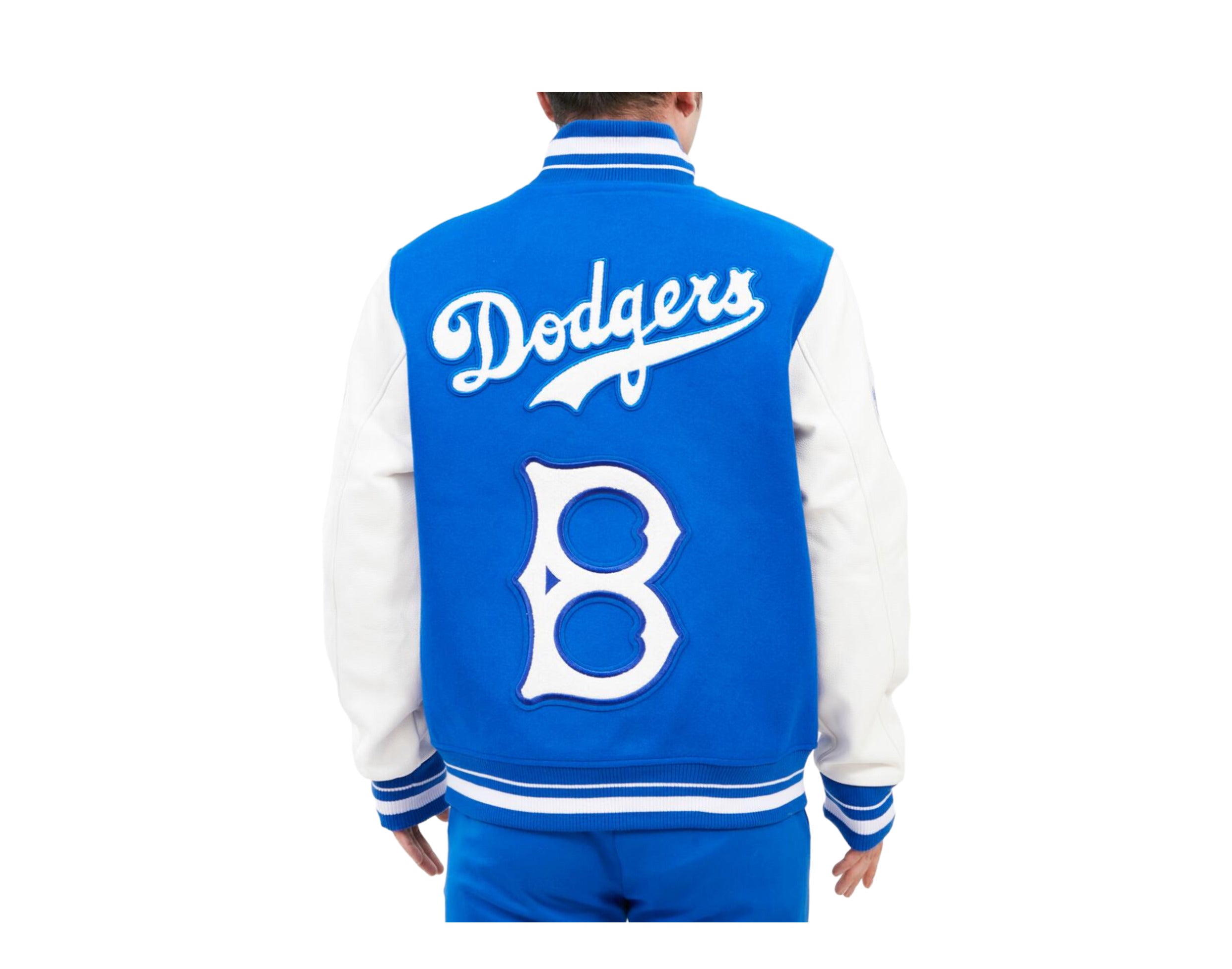 Pro Standard Brooklyn Dodgers Retro Classic Blue Varsity Jacket LBD635712-RWH - S