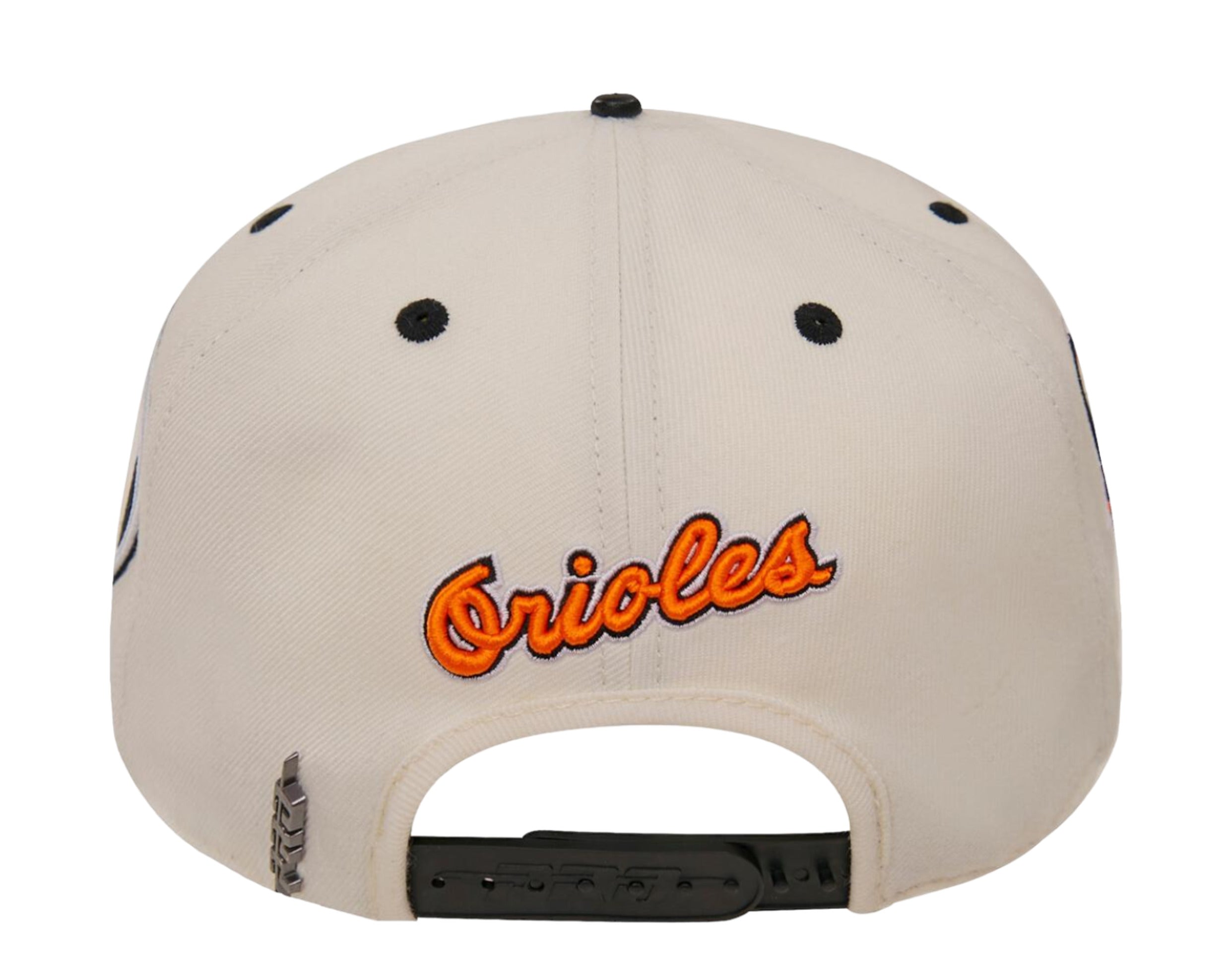 Baltimore Orioles 1983 LOGO-HISTORY White-Black-Orange Fitted Hat