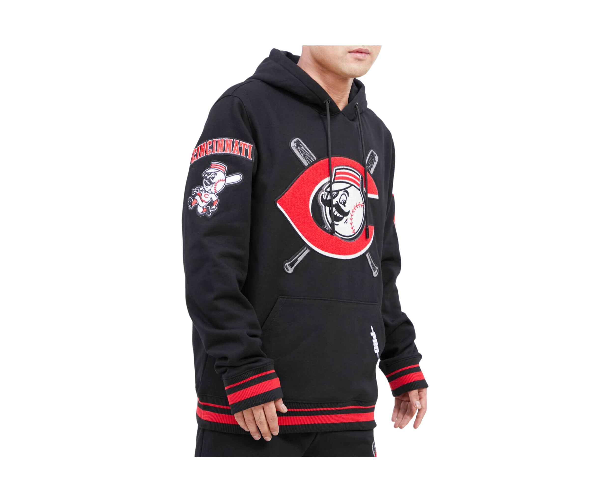 Pro Standard MLB Cincinnati Reds Mash Up Logo P/O Men's Hoodie