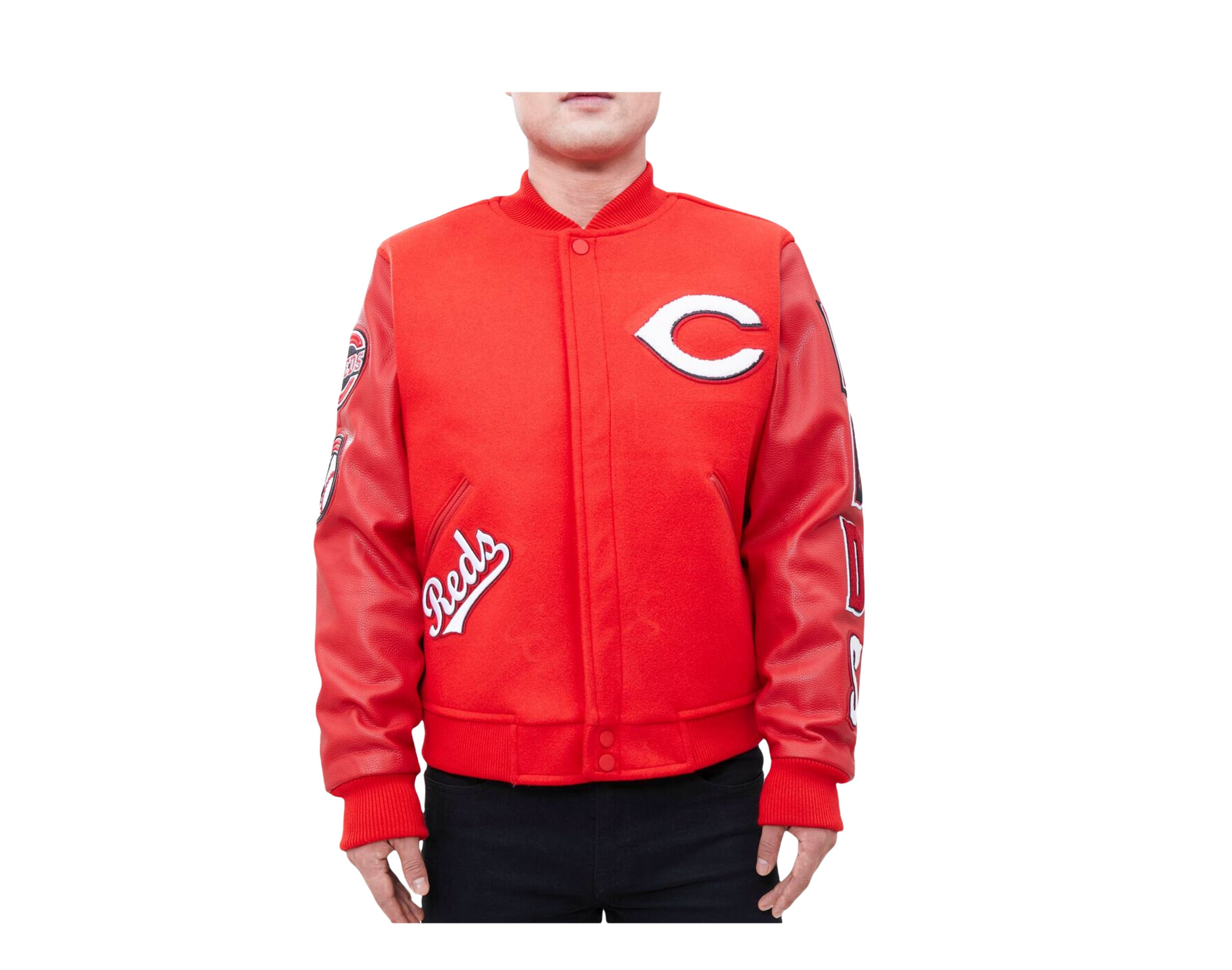 Pro Standard MLB Cincinnati Reds Logo Blended Varsity Men's Jacket