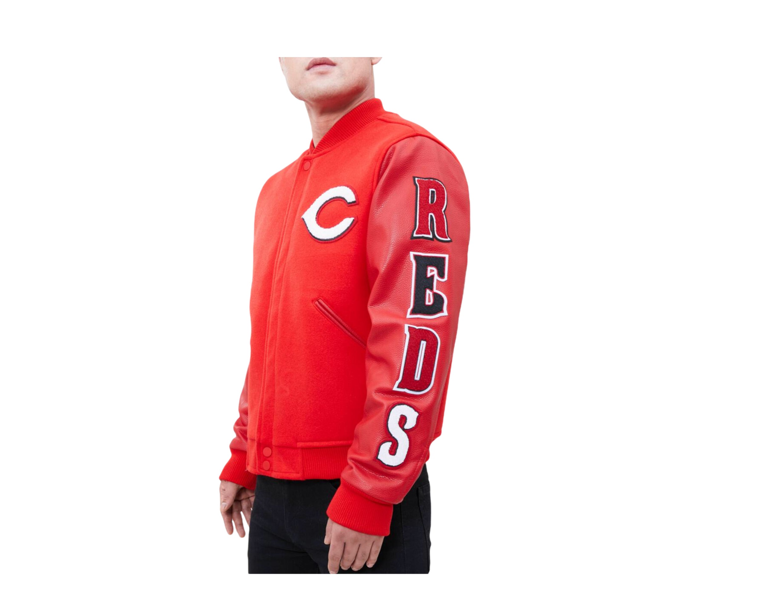 Pro Standard MLB Cincinnati Reds Logo Blended Varsity Men's Jacket