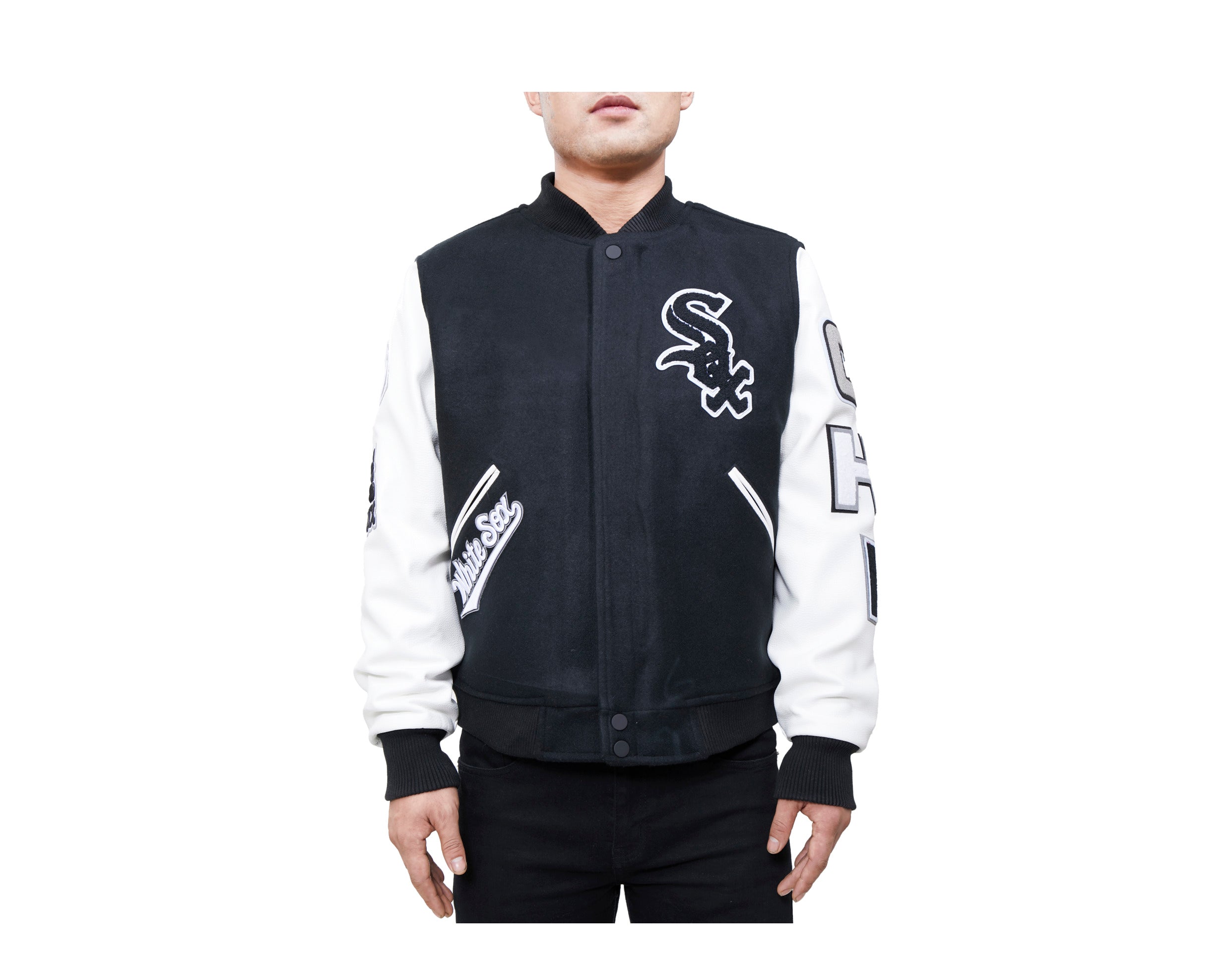 Pro Standard MLB Chicago White Sox Logo Blended Varsity Men's Jacket