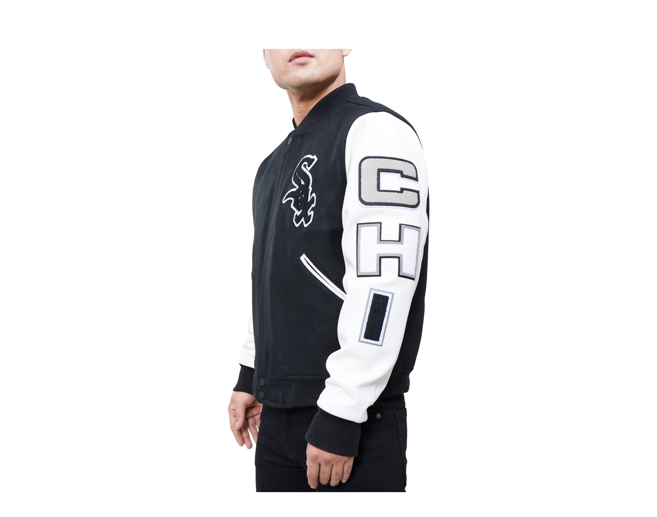 Pro Standard MLB Chicago White Sox Logo Blended Varsity Men's Jacket