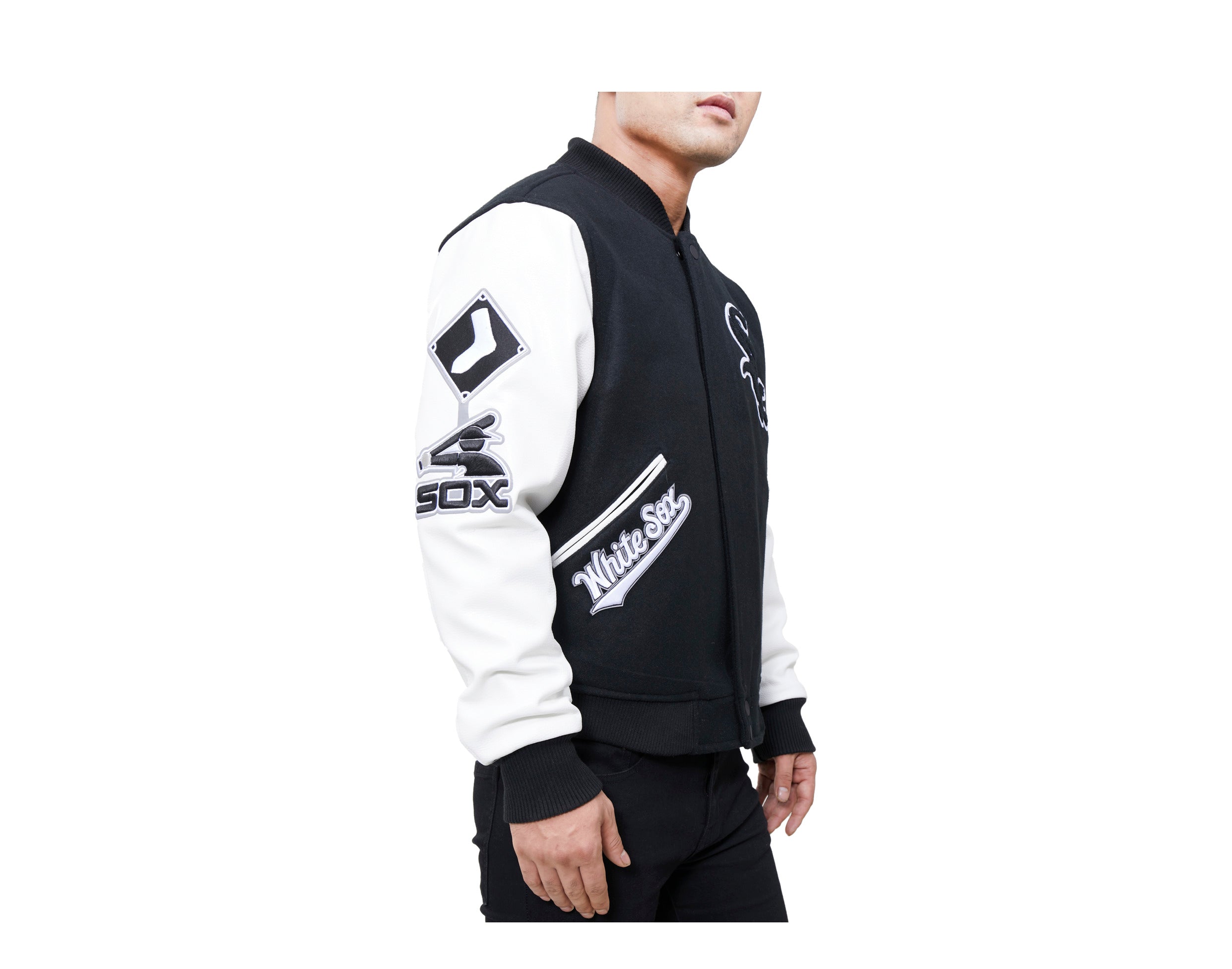 Pro Standard MLB Chicago White Sox Logo Blended Varsity Men's Jacket