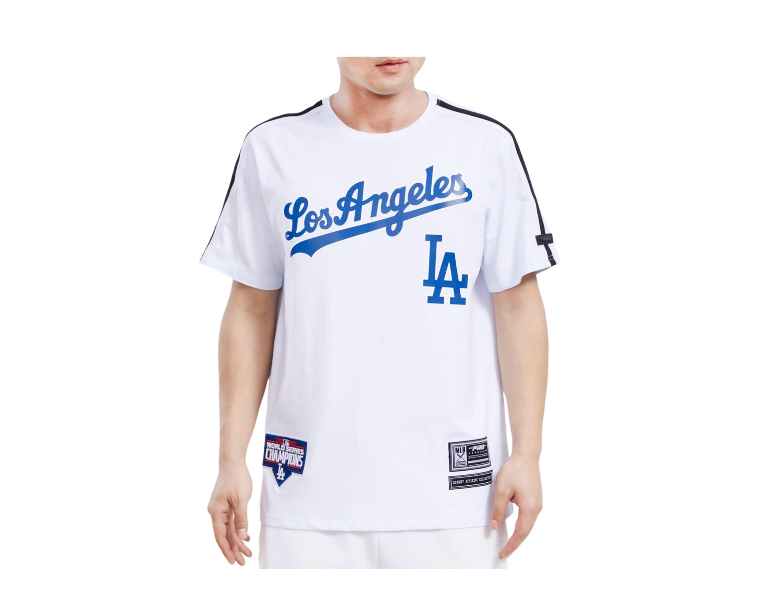 Pro Standard MLB Los Angeles Dodgers Logo Pro Team Taping Shirt