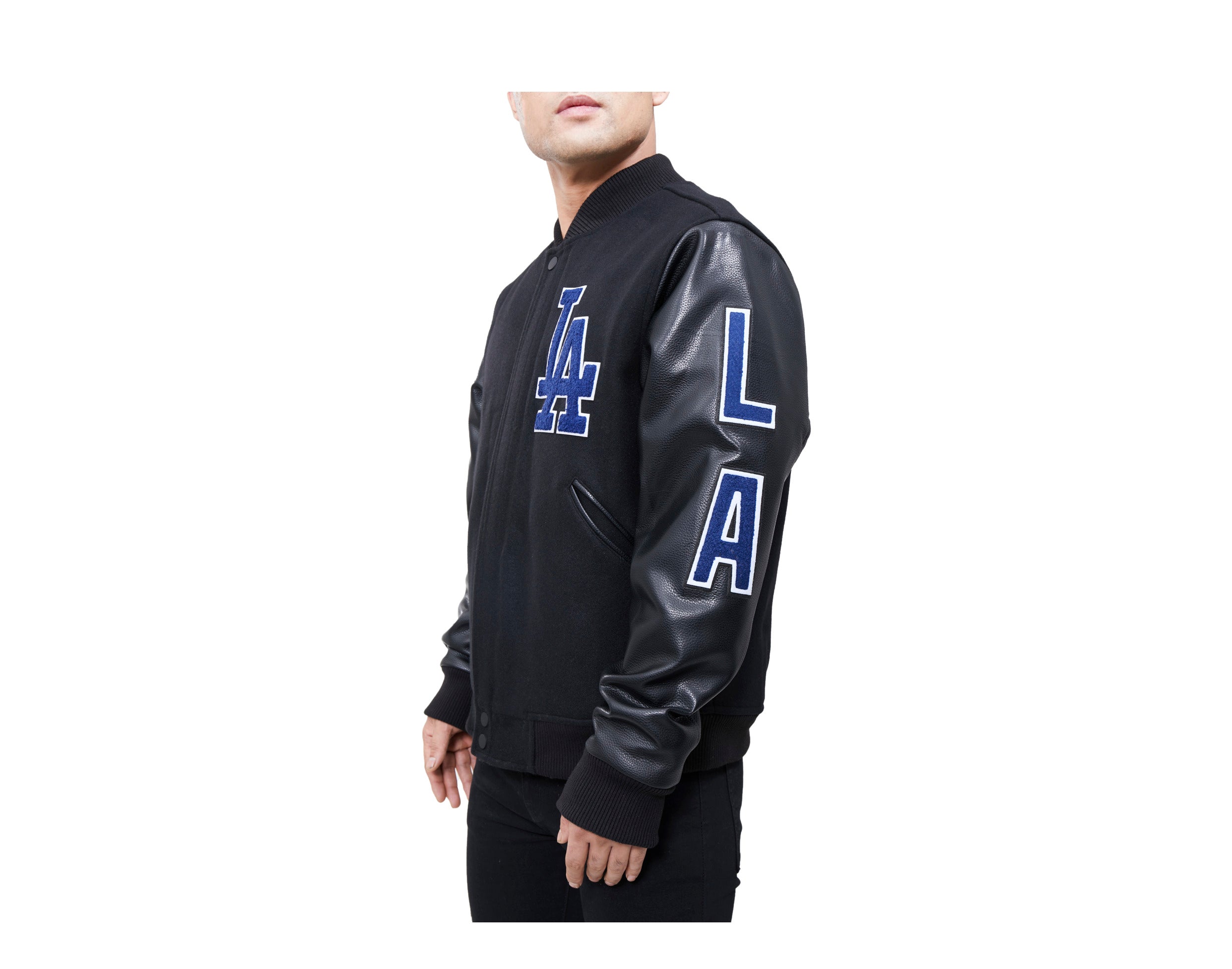 Pro Standard MLB Los Angeles Dodgers Logo Blended Varsity Men's Jacket