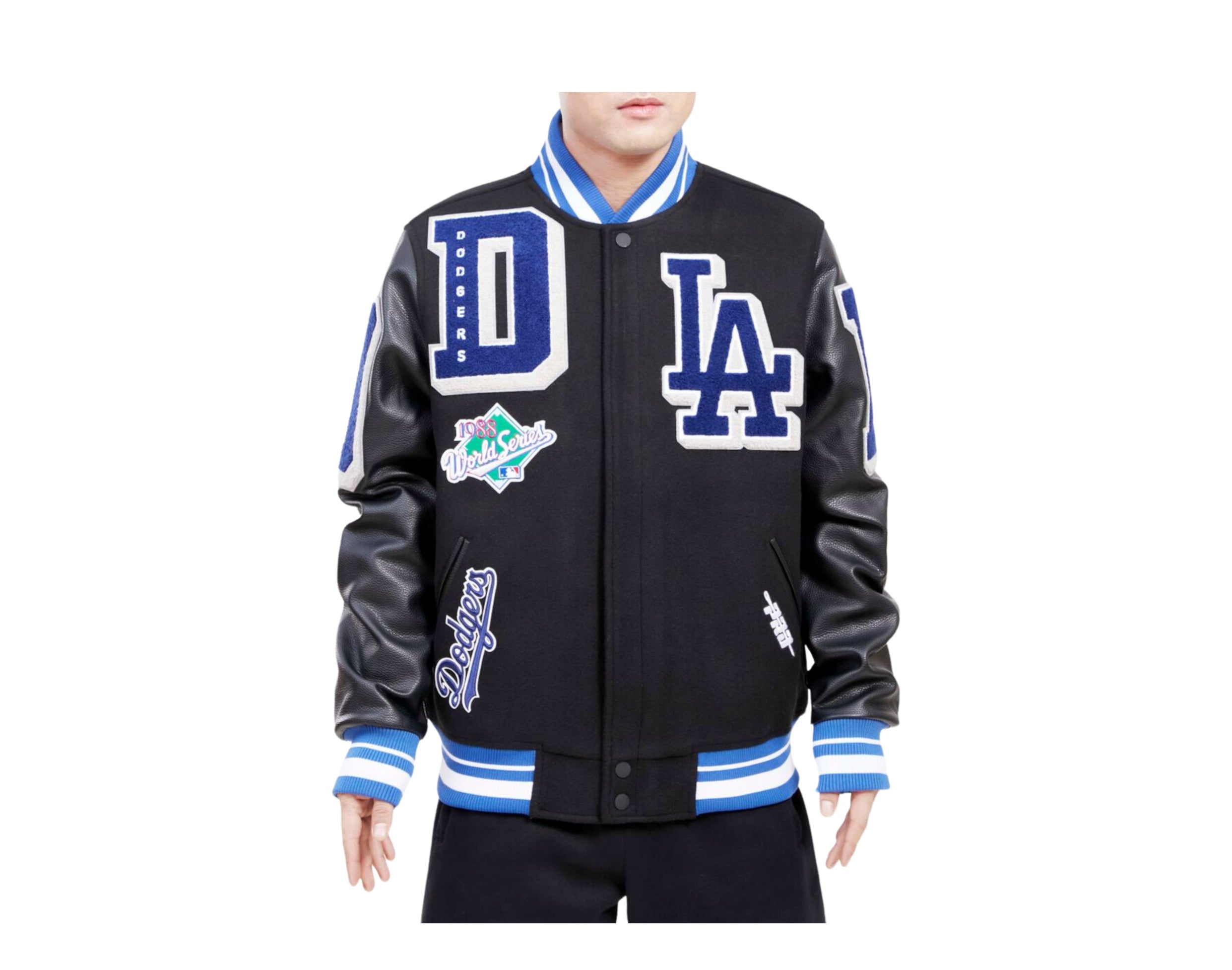 Pro Standard MLB Los Angeles Dodgers Mash Up Logo Varsity Men's Jacket