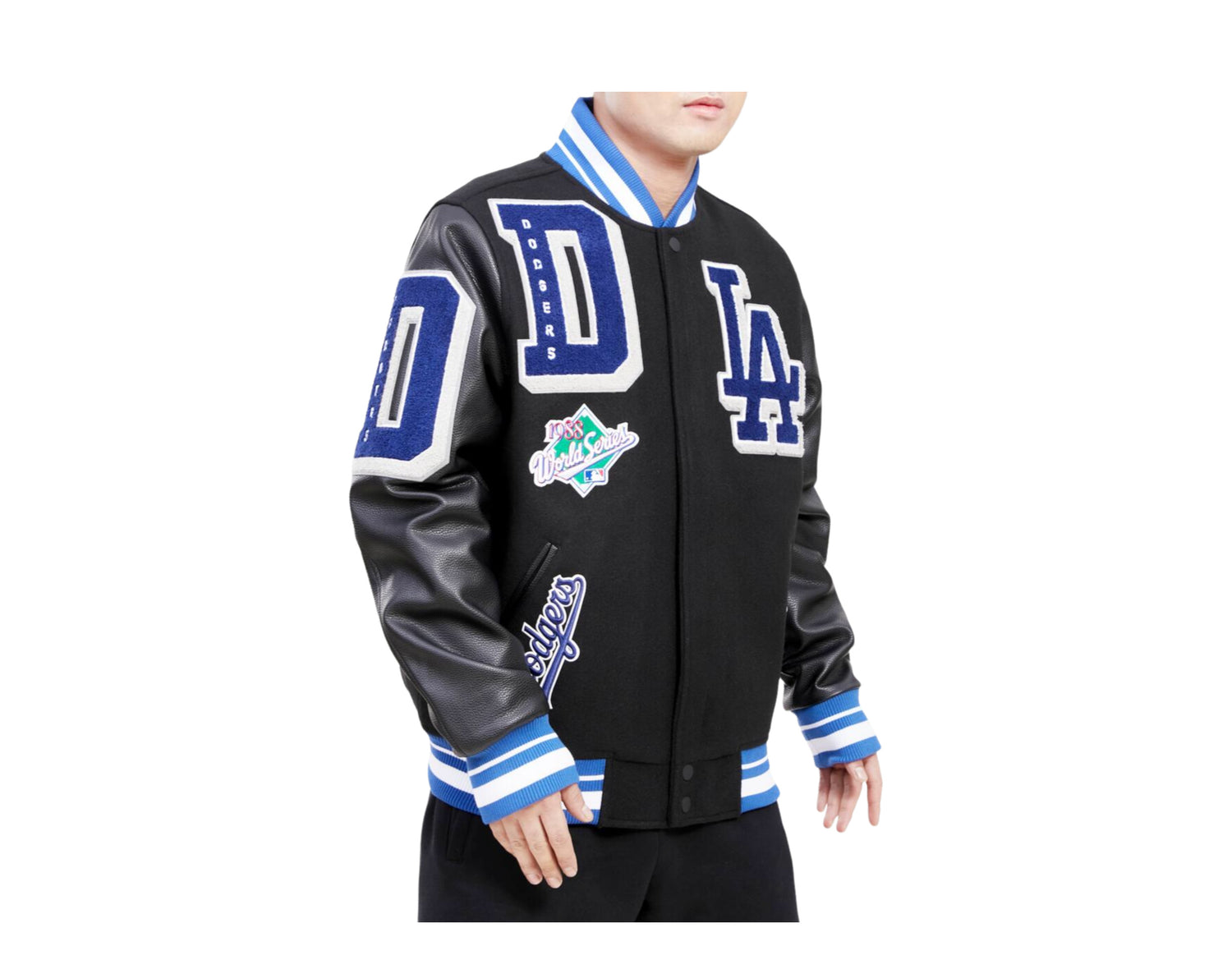 Pro Standard MLB Los Angeles Dodgers Mash Up Logo Varsity Men's Jacket