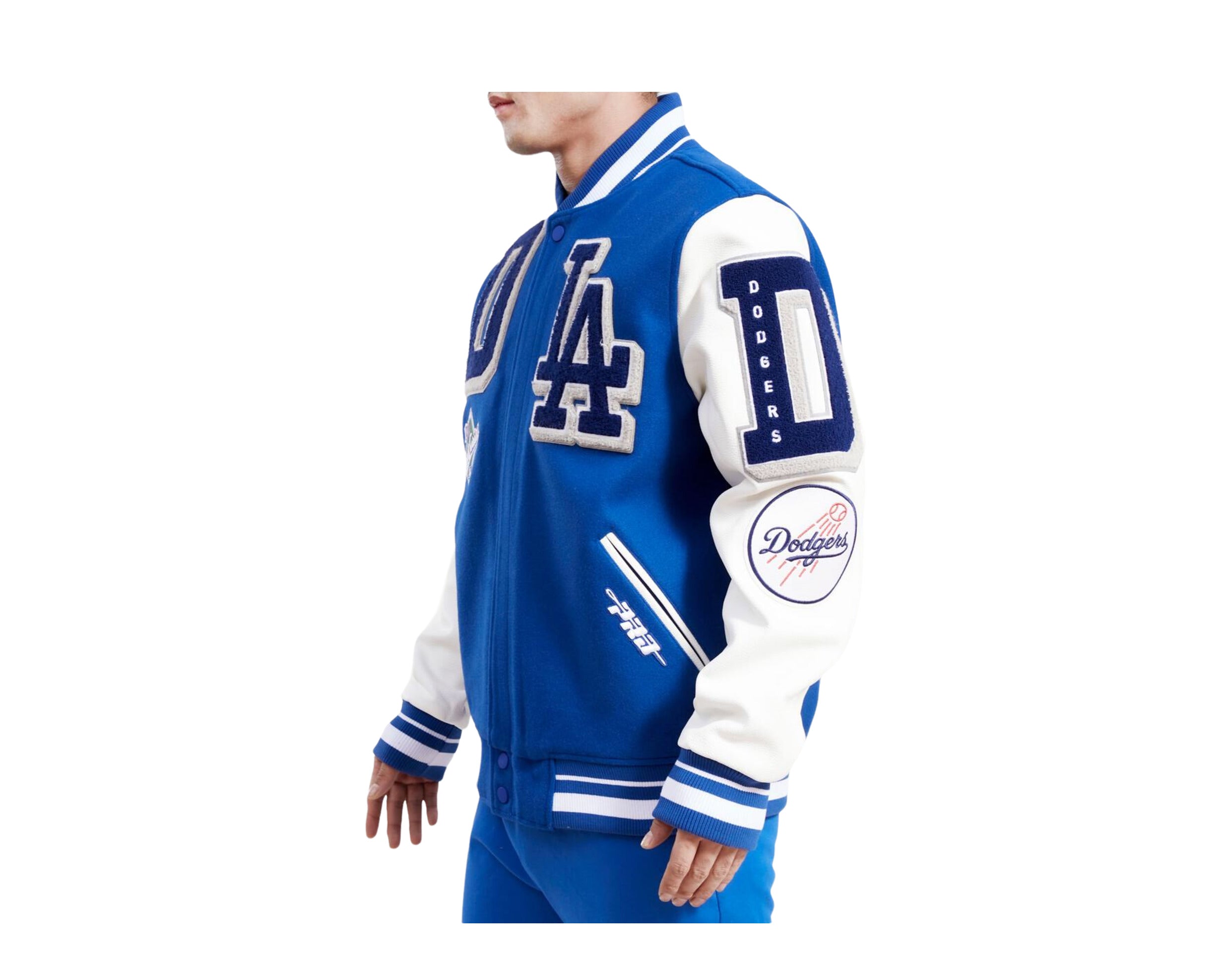 New York Mets Pro Standard Mash Up Logo Varsity Full-Zip Jacket