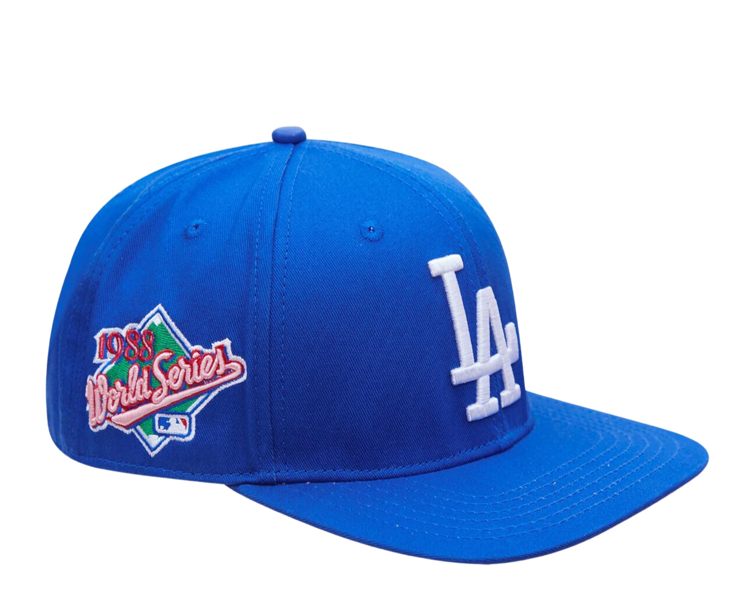 Pro Standard MLB Los Angeles Dodgers 1988 World Series Snapback Hat w/ Pink Undervisor