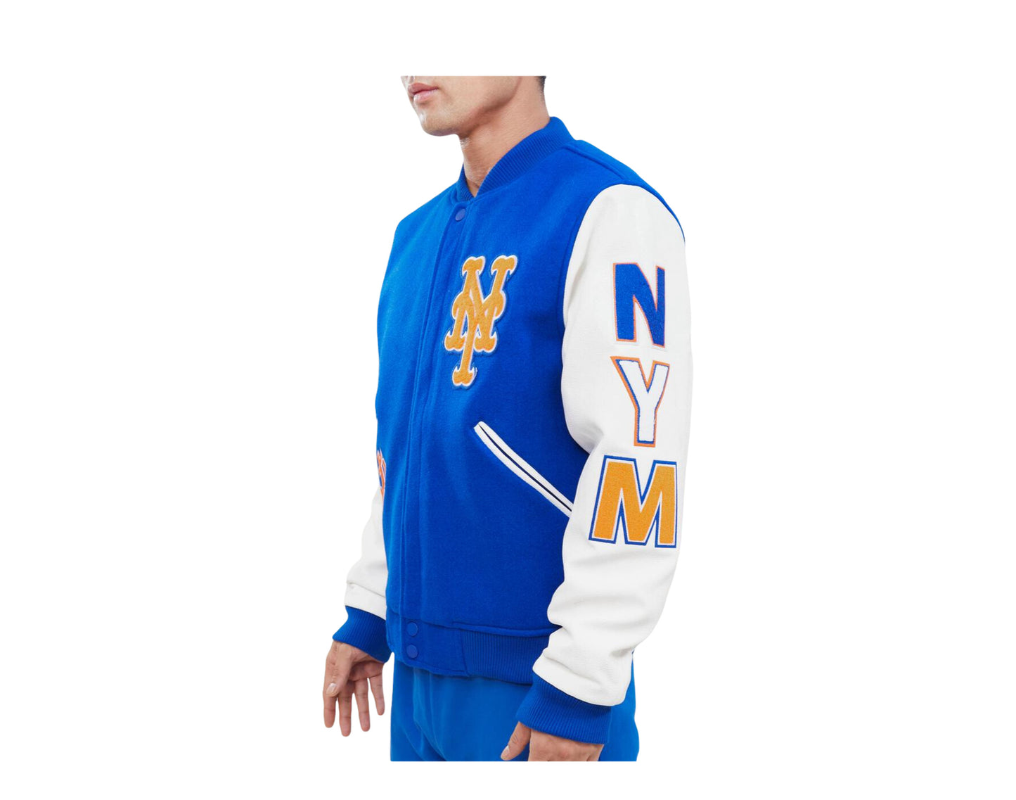 Pro Standard MLB New York Mets Logo Blended Varsity Men's Jacket