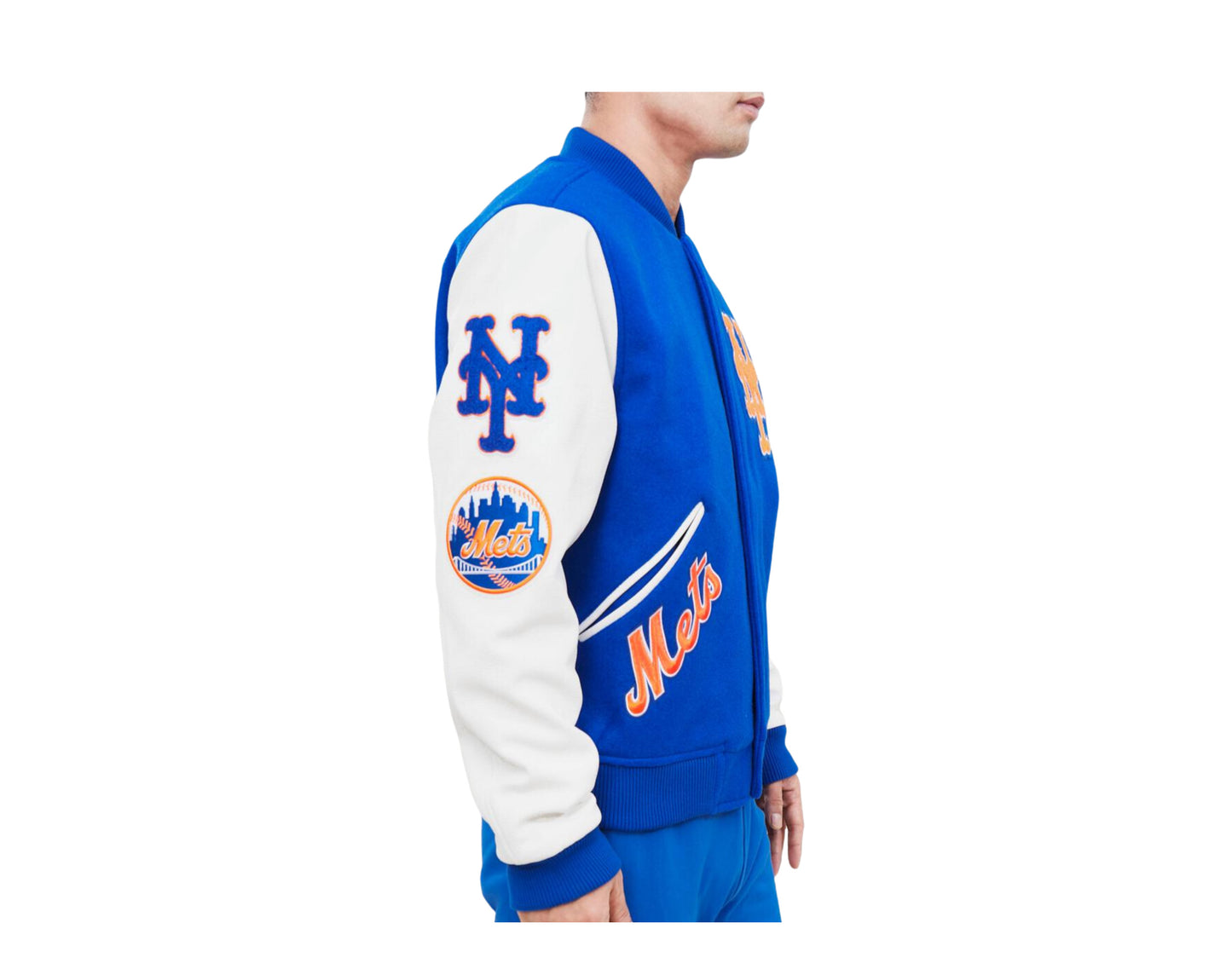 Pro Standard MLB New York Mets Logo Blended Varsity Men's Jacket