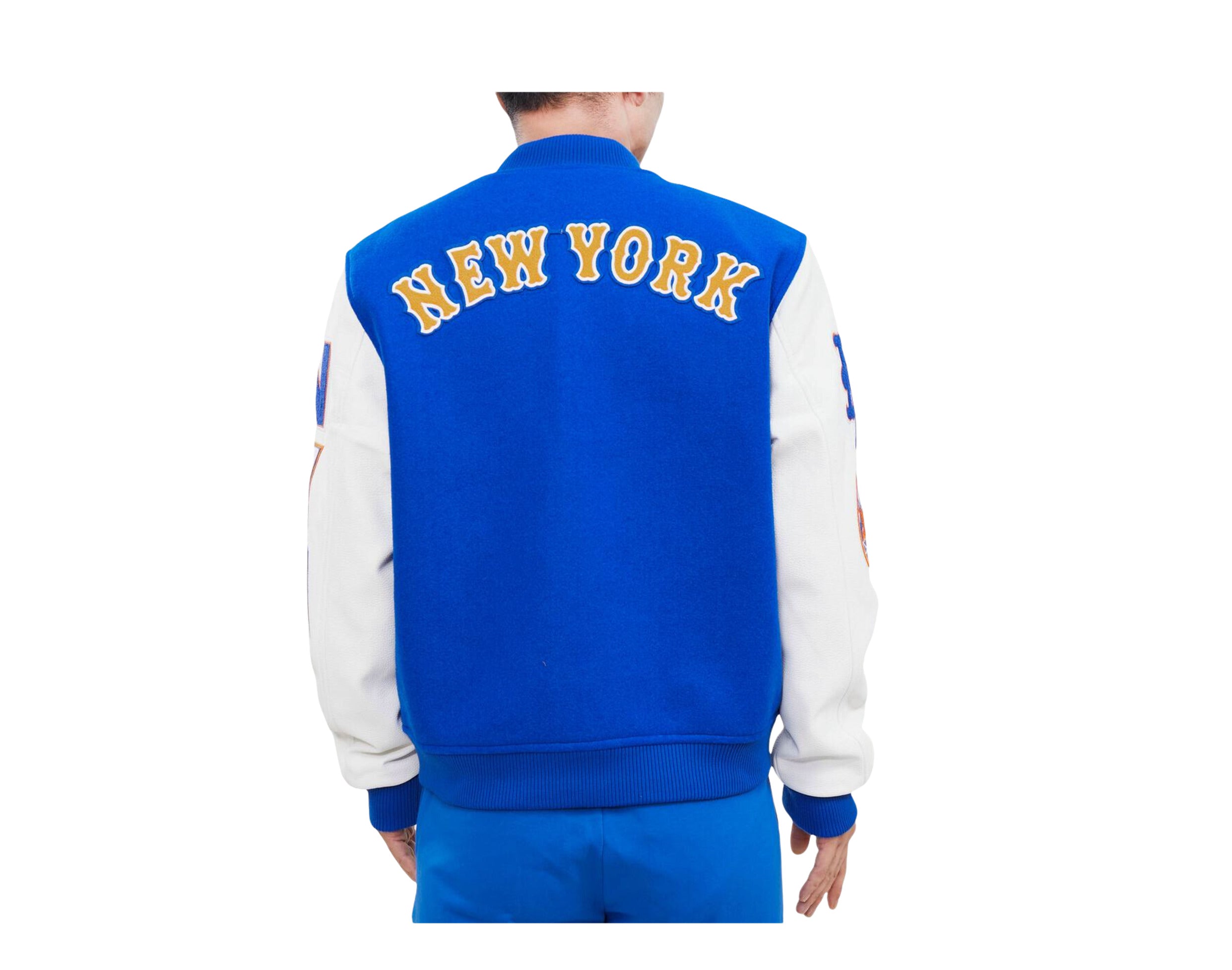 NEW YORK METS HOME TOWN WOOL VARSITY JACKET (ROYAL/WHITE) – Pro