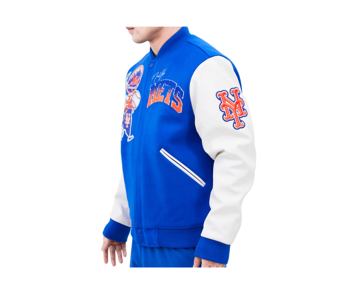 NEW YORK METS HOME TOWN SATIN JACKET (ROYAL BLUE) – Pro Standard