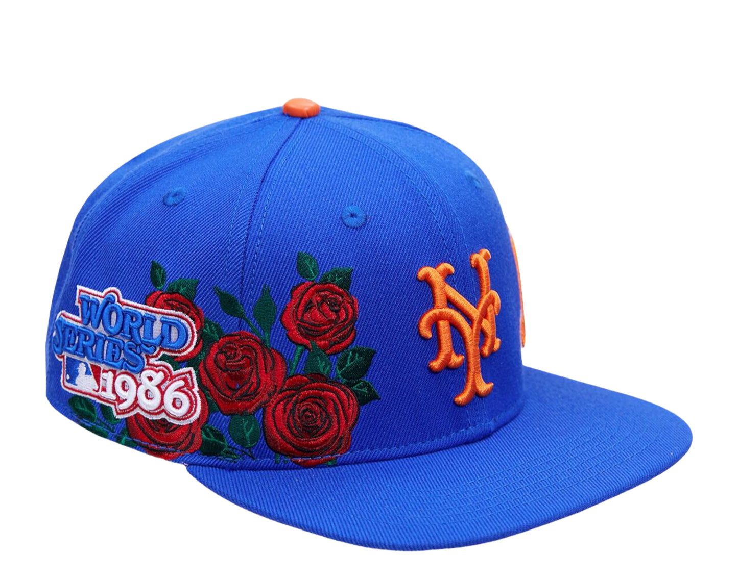 Pro Standard MLB New York Mets 1986 WS Roses Snapback Hat w/ Pink Undervisor