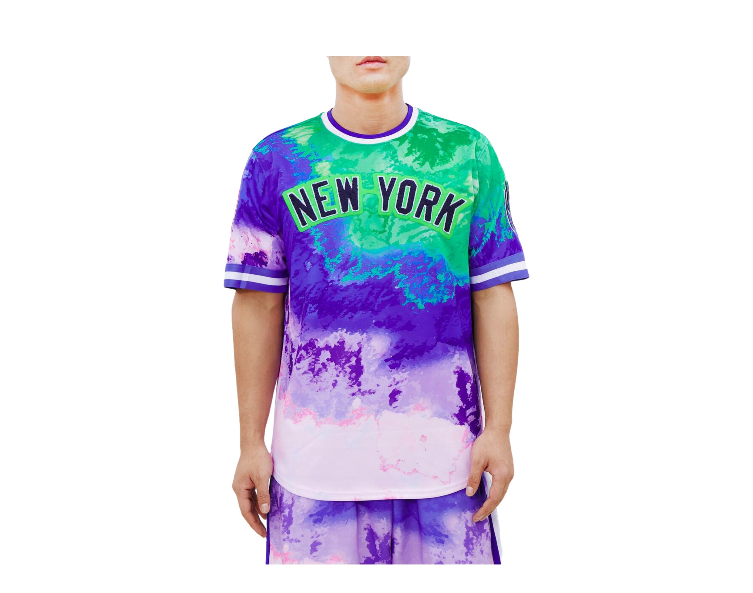 Pro Standard MLB New York Yankees Pro Team Pink Dye Men's Jersey Shirt