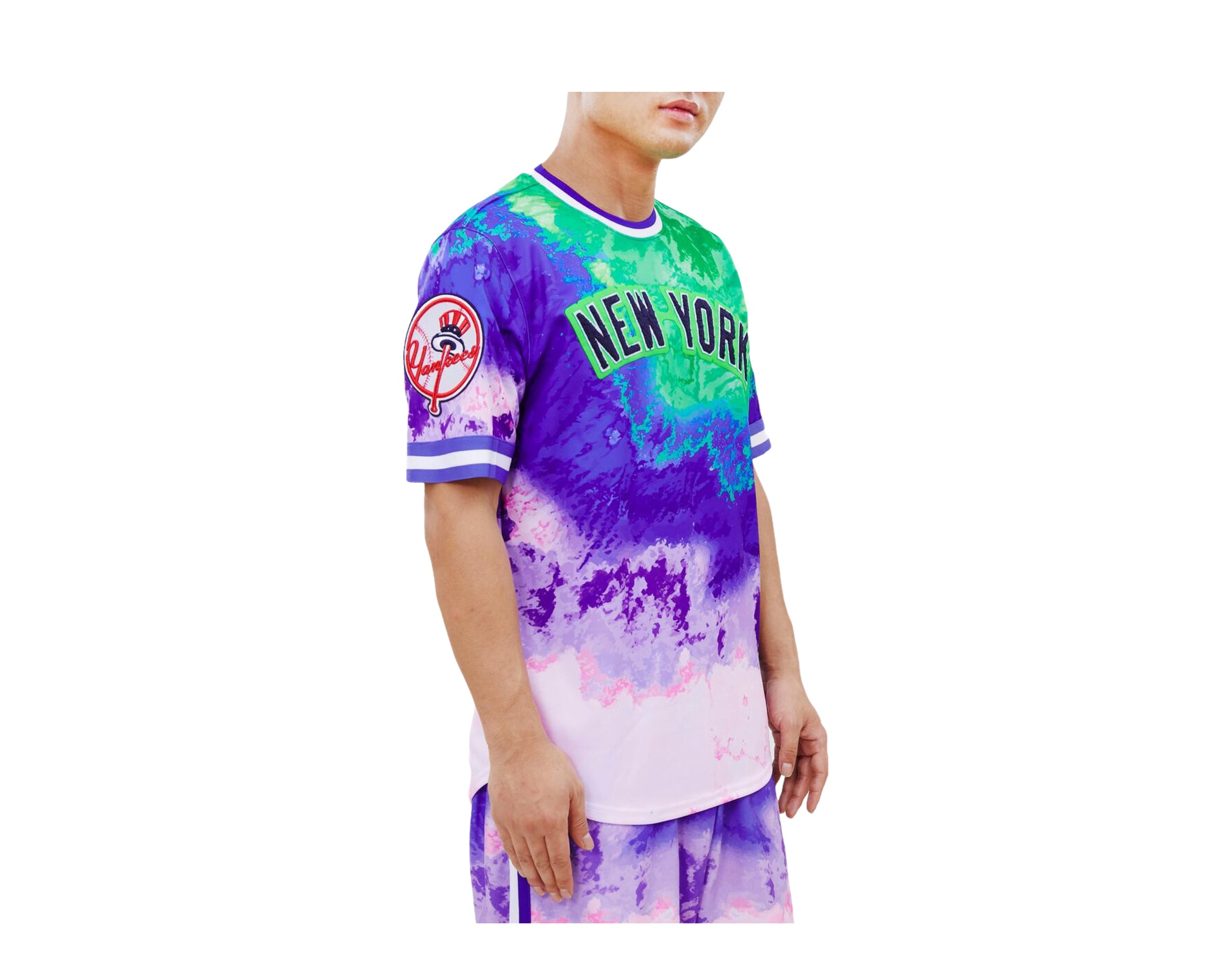 Pro Standard MLB New York Yankees Pro Team Pink Dye Men's Jersey Shirt