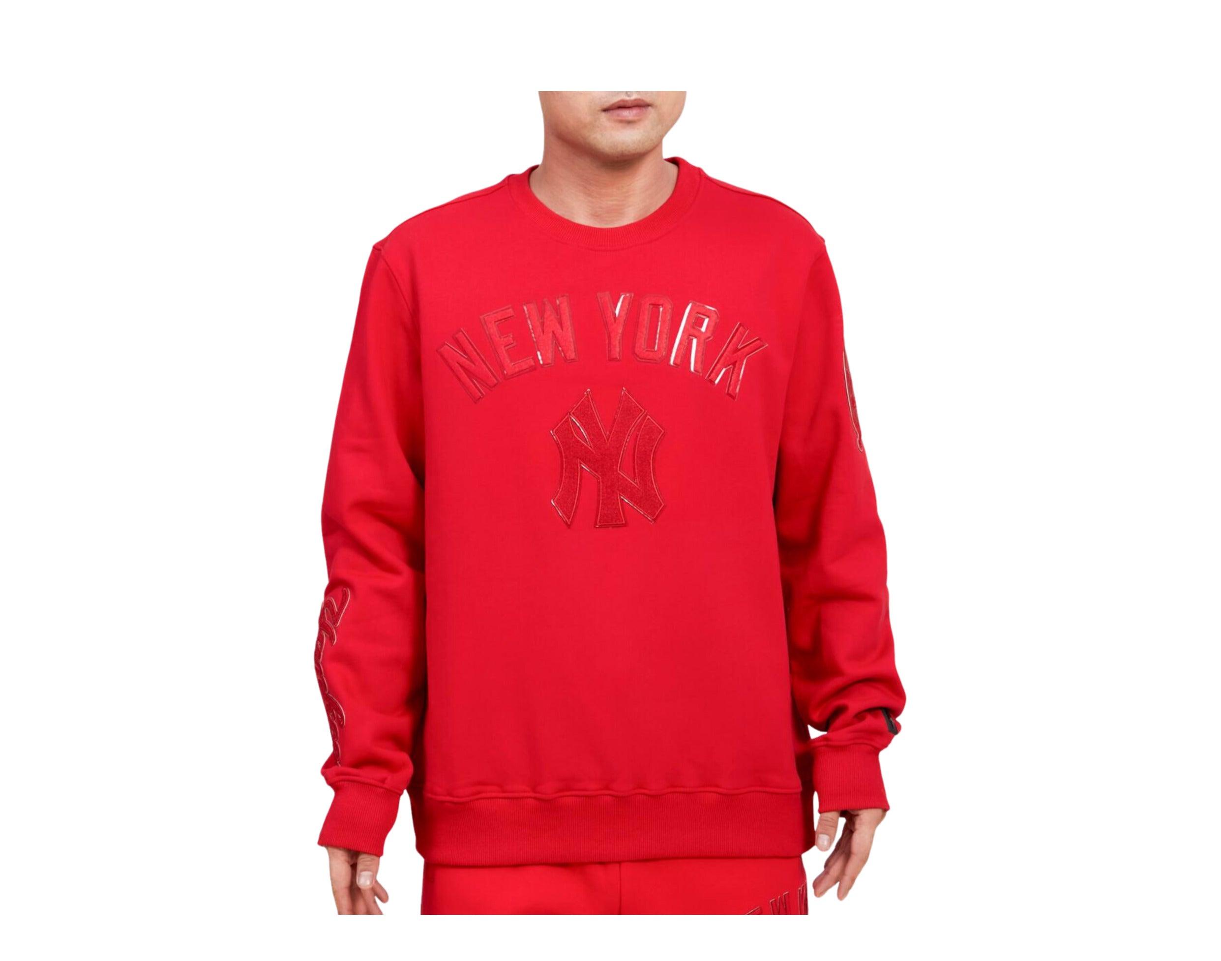 Pro Standard MLB New York Yankees Triple Red Crewneck Men's Sweatshirt