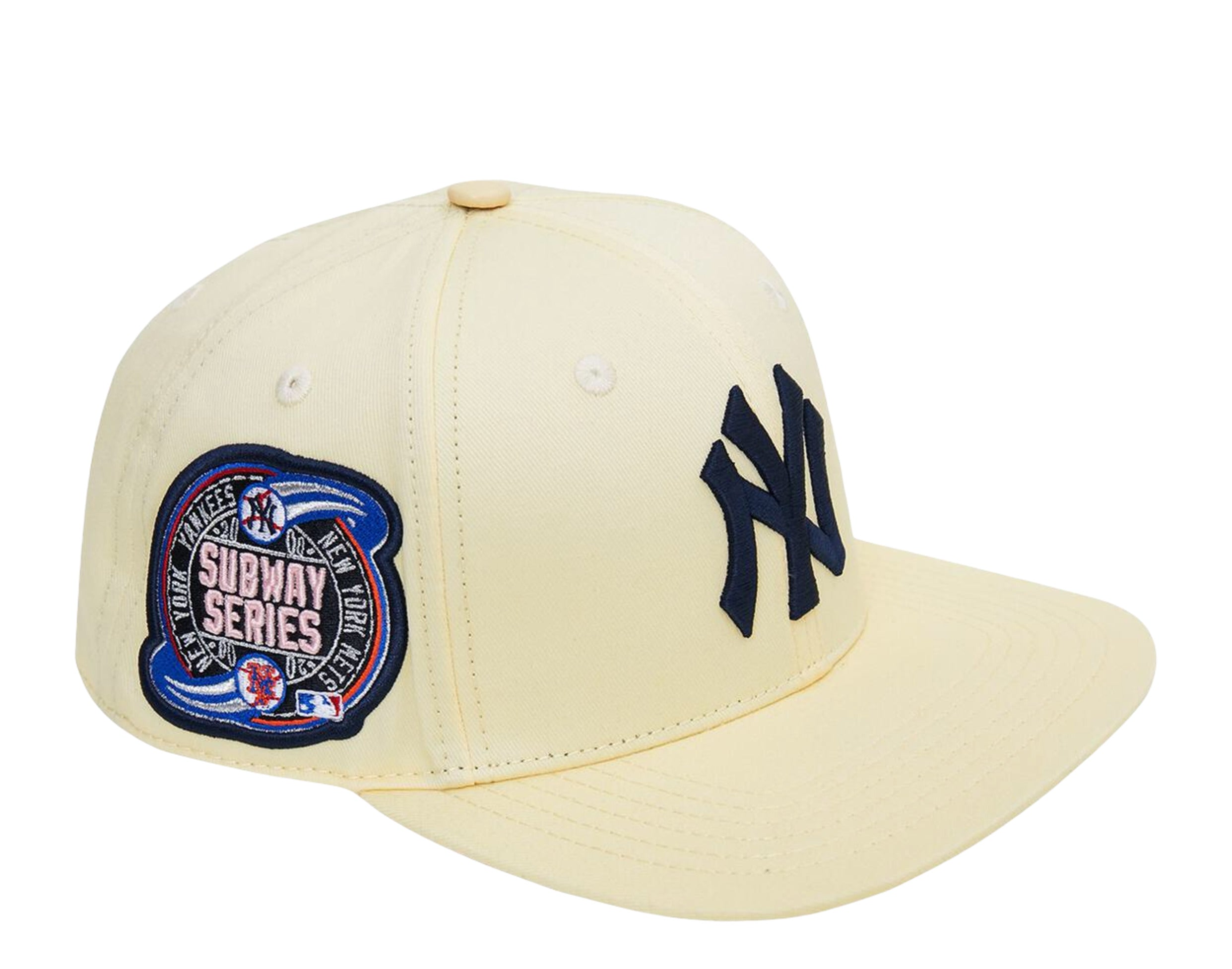 Pro Standard MLB New York Yankees 2000 Subway Series Snapback Hat w/ Pink Undervisor