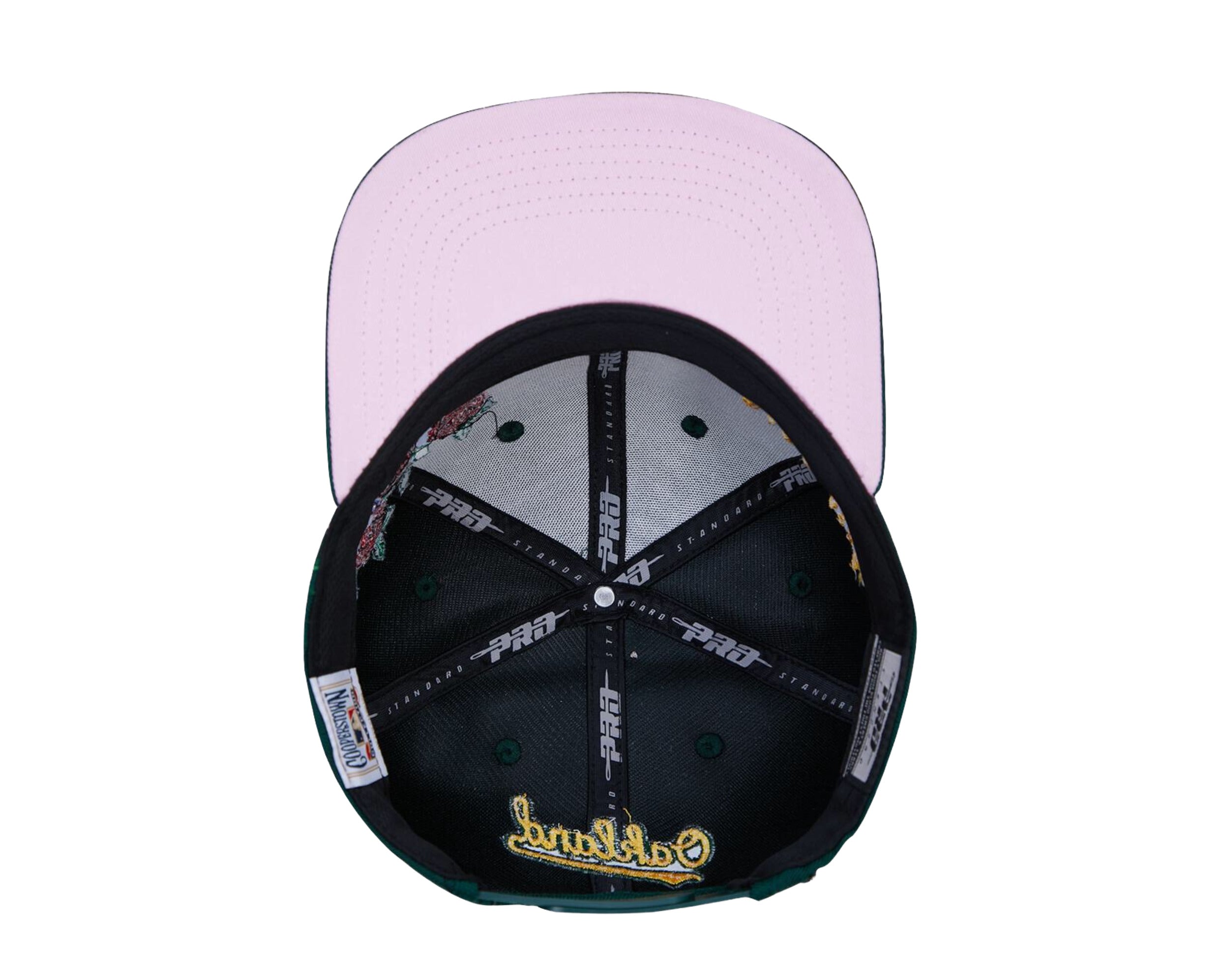 Pro Standard MLB Oakland Athletics 1989 WS Roses Snapback Hat w/ Pink Undervisor