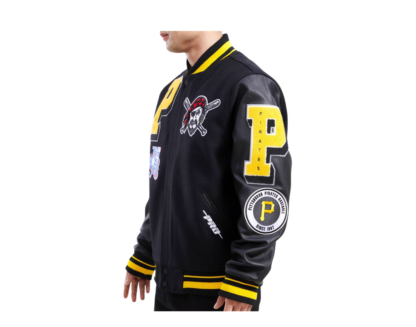 PITTSBURGH PIRATES MASH UP LOGO CREWNECK (BLACK)