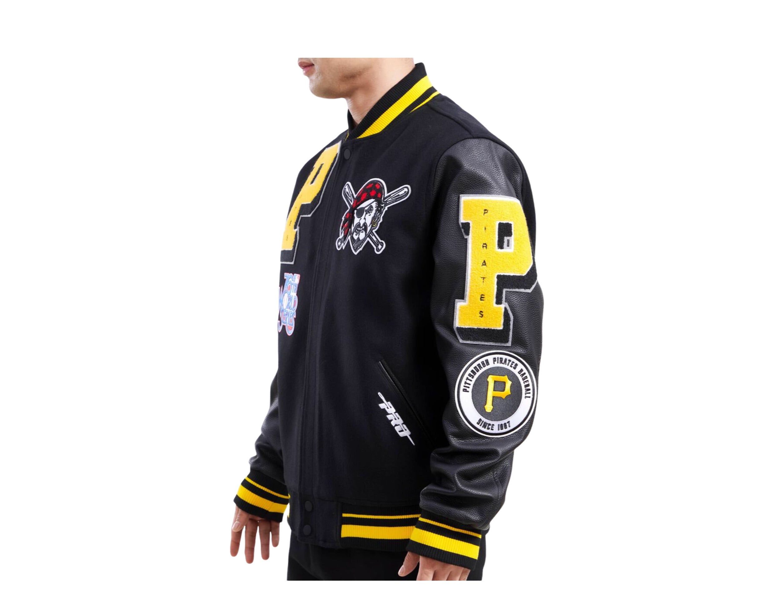 Pro Standard MLB Pittsburgh Pirates Mash Up Logo Varsity Men's Jacket