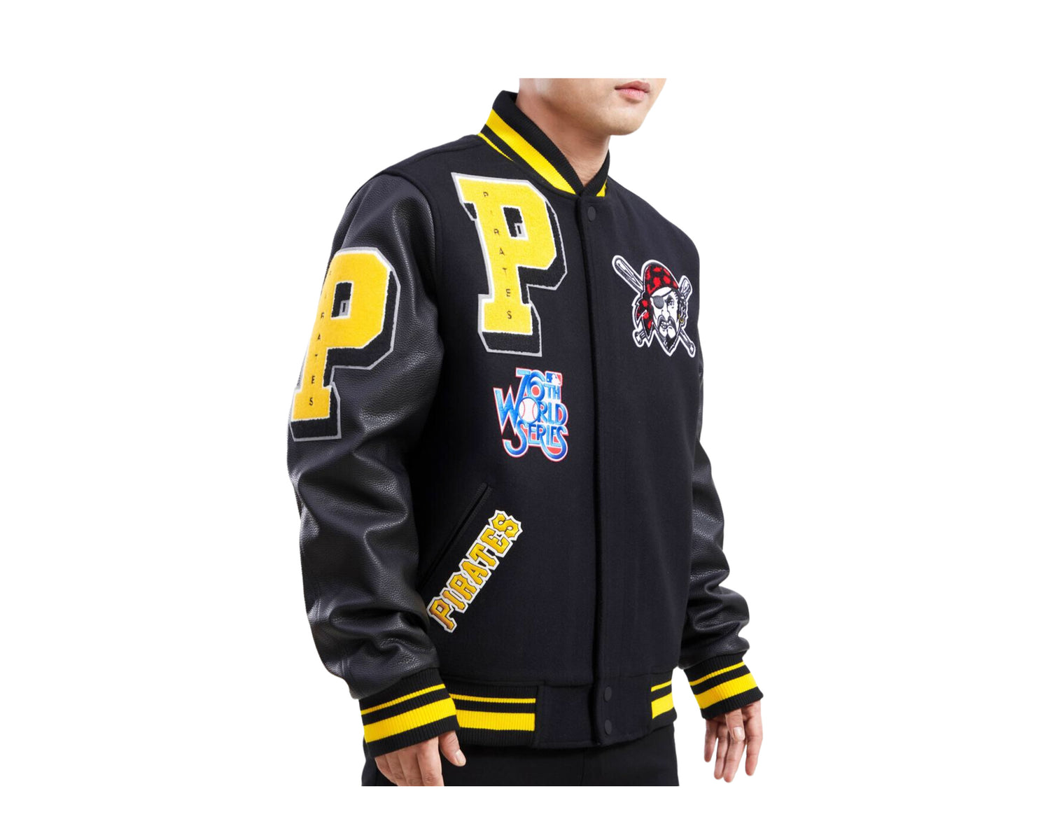 Pro Standard MLB Pittsburgh Pirates Mash Up Logo Varsity Men's Jacket