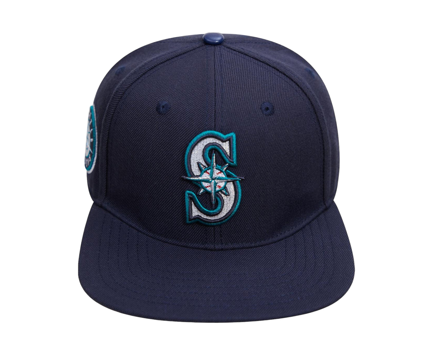 Men's Seattle Mariners Pro Standard White Logo Snapback Hat