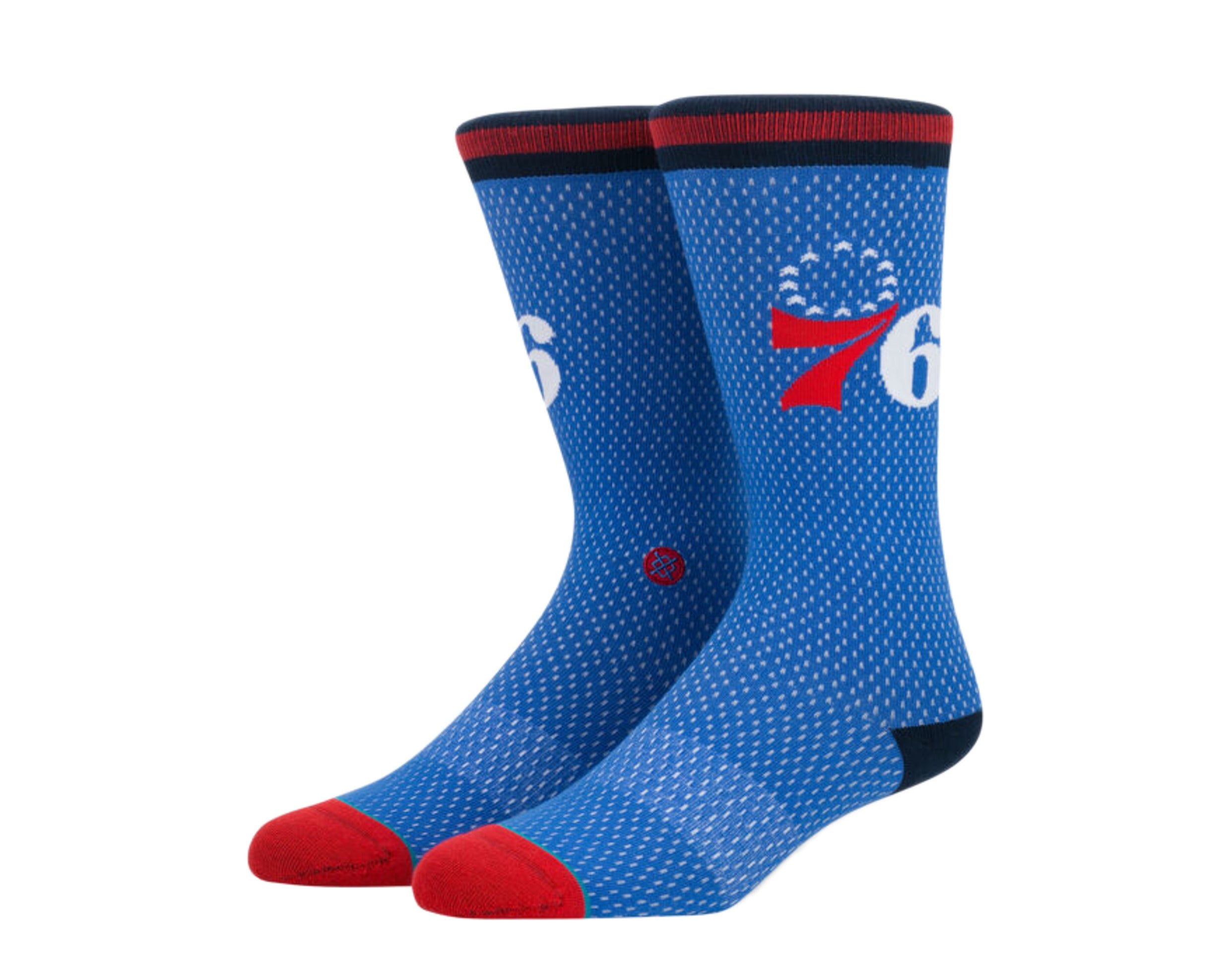 Stance Casual NBA Philadelphia 76ers Jersey Crew Socks