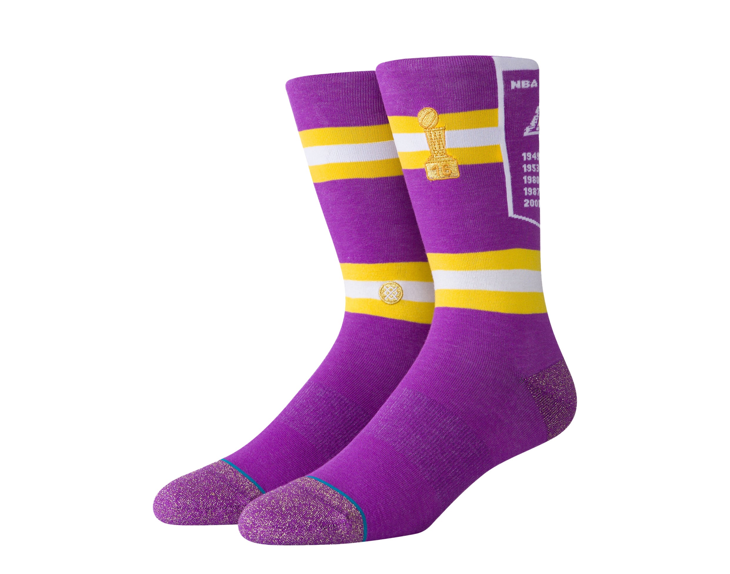 Stance Casual NBA Los Angeles Lakers Banner Crew Socks